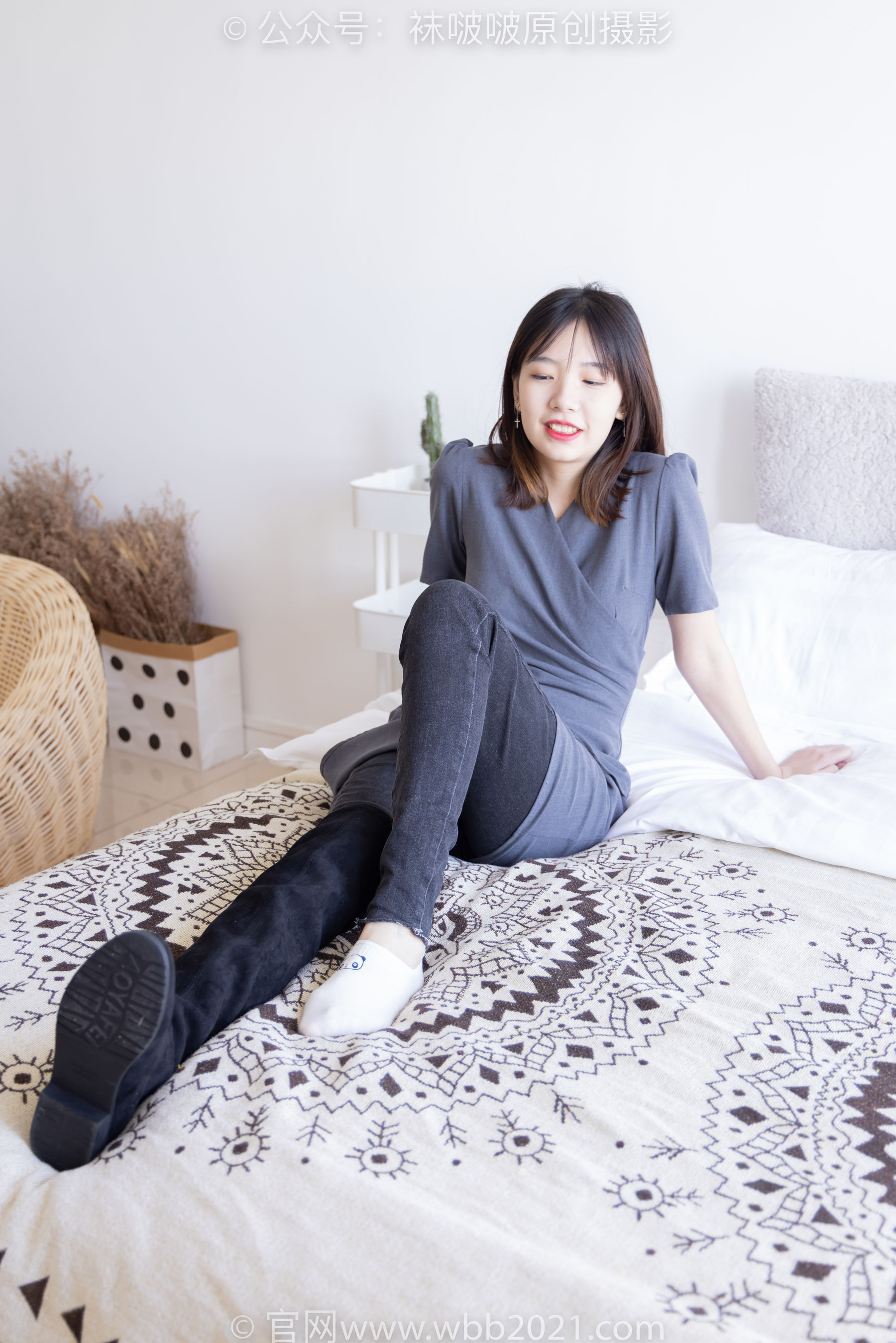 BoBoSocks袜啵啵 No.256 小甜豆 -长靴、短白棉袜