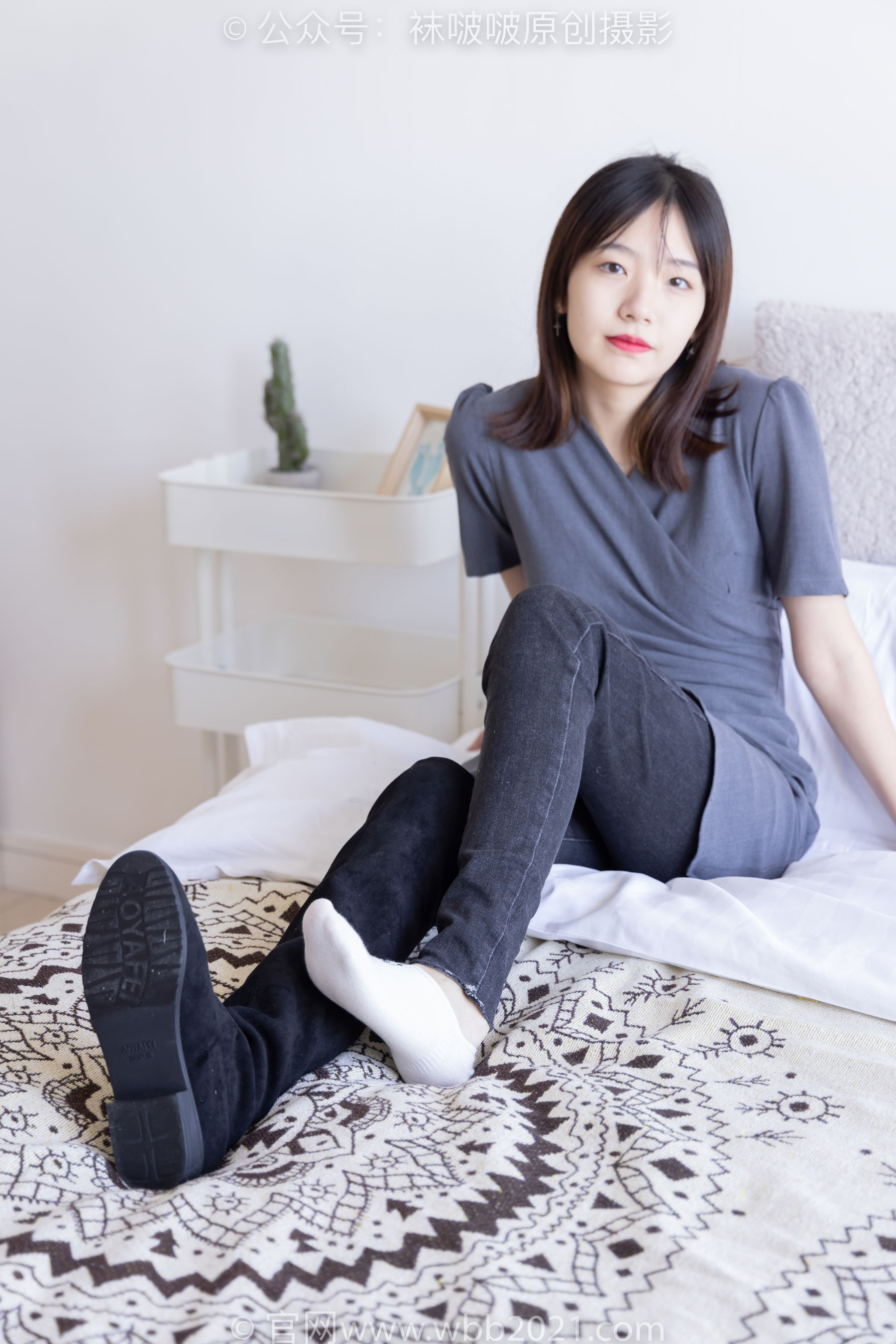 BoBoSocks袜啵啵 No.256 小甜豆 -长靴、短白棉袜