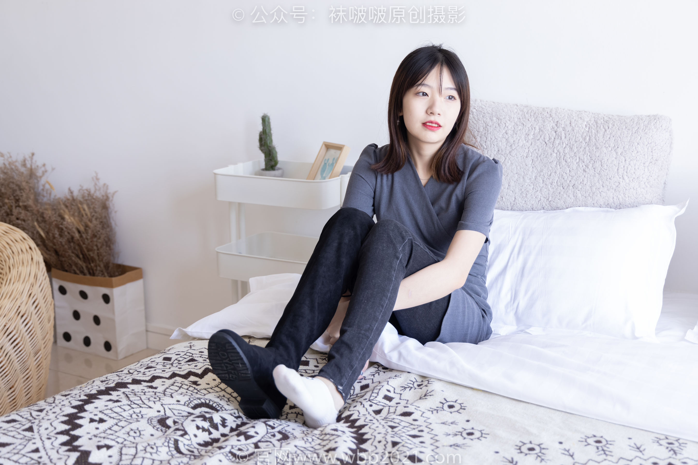 BoBoSocks袜啵啵 No.256 小甜豆 -长靴、短白棉袜