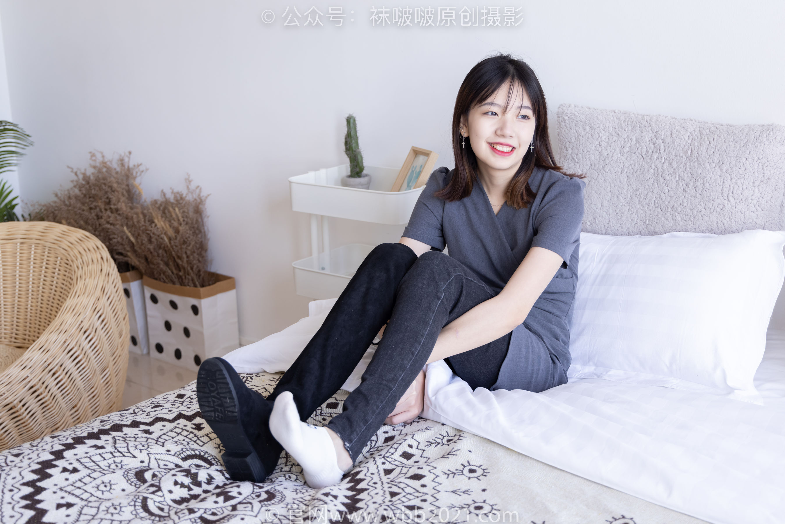BoBoSocks袜啵啵 No.256 小甜豆 -长靴、短白棉袜