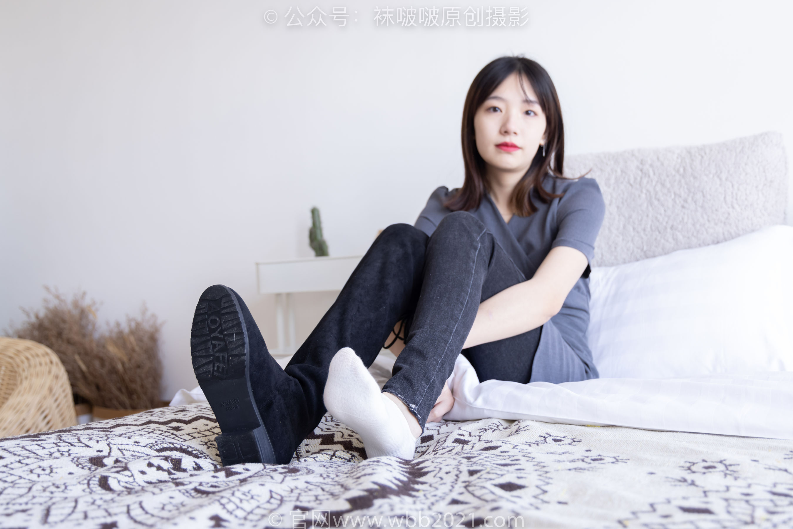 BoBoSocks袜啵啵 No.256 小甜豆 -长靴、短白棉袜