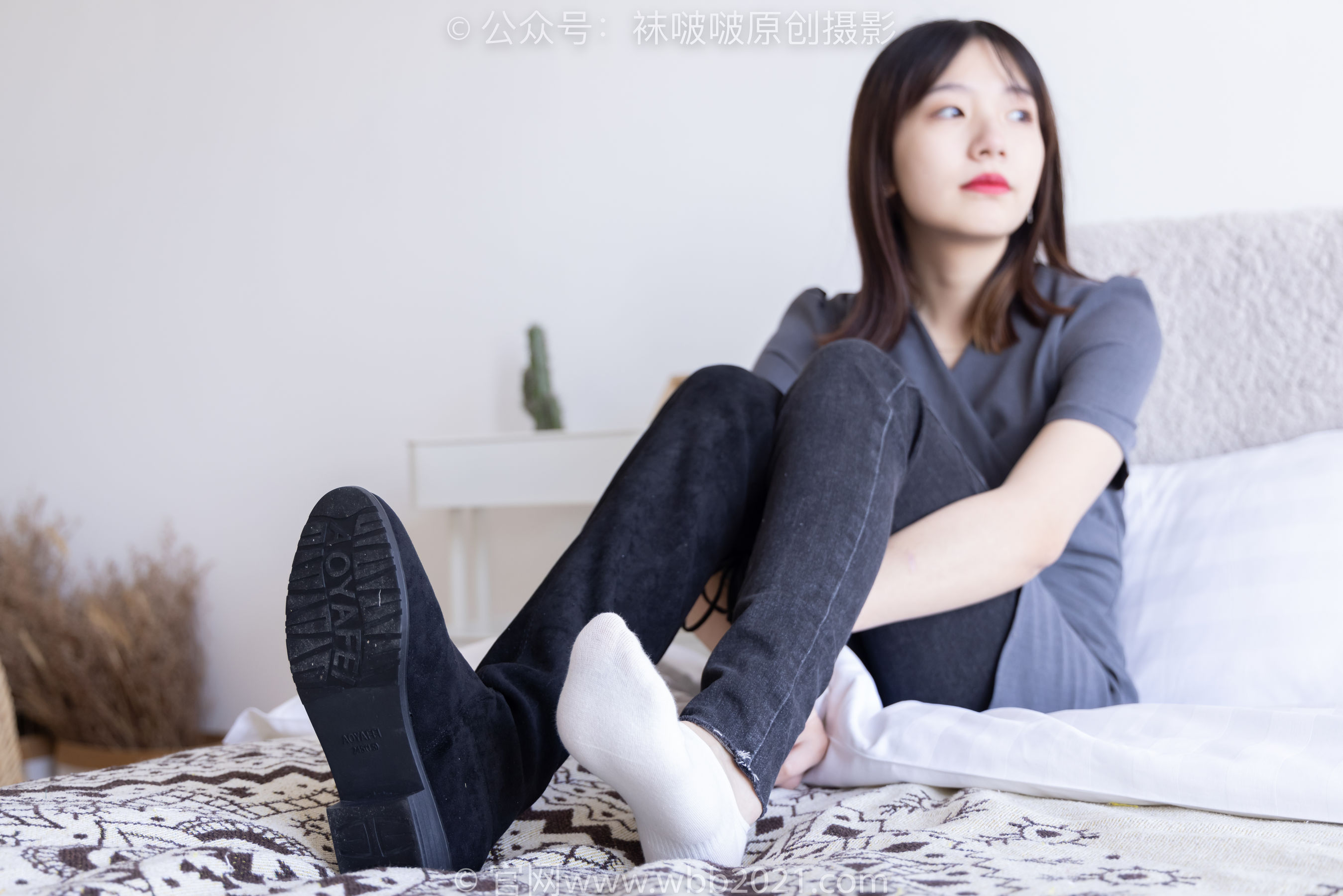 BoBoSocks袜啵啵 No.256 小甜豆 -长靴、短白棉袜