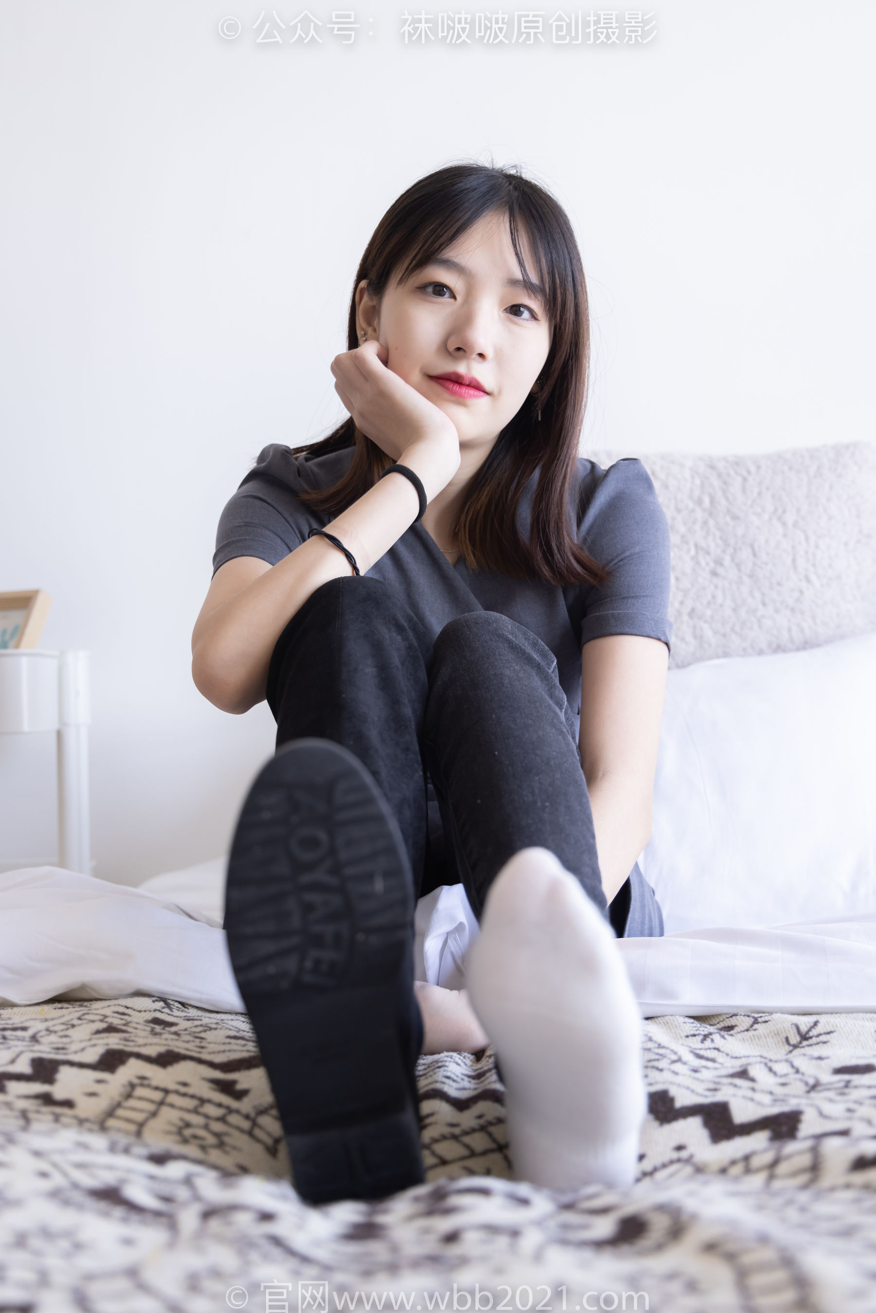 BoBoSocks袜啵啵 No.256 小甜豆 -长靴、短白棉袜