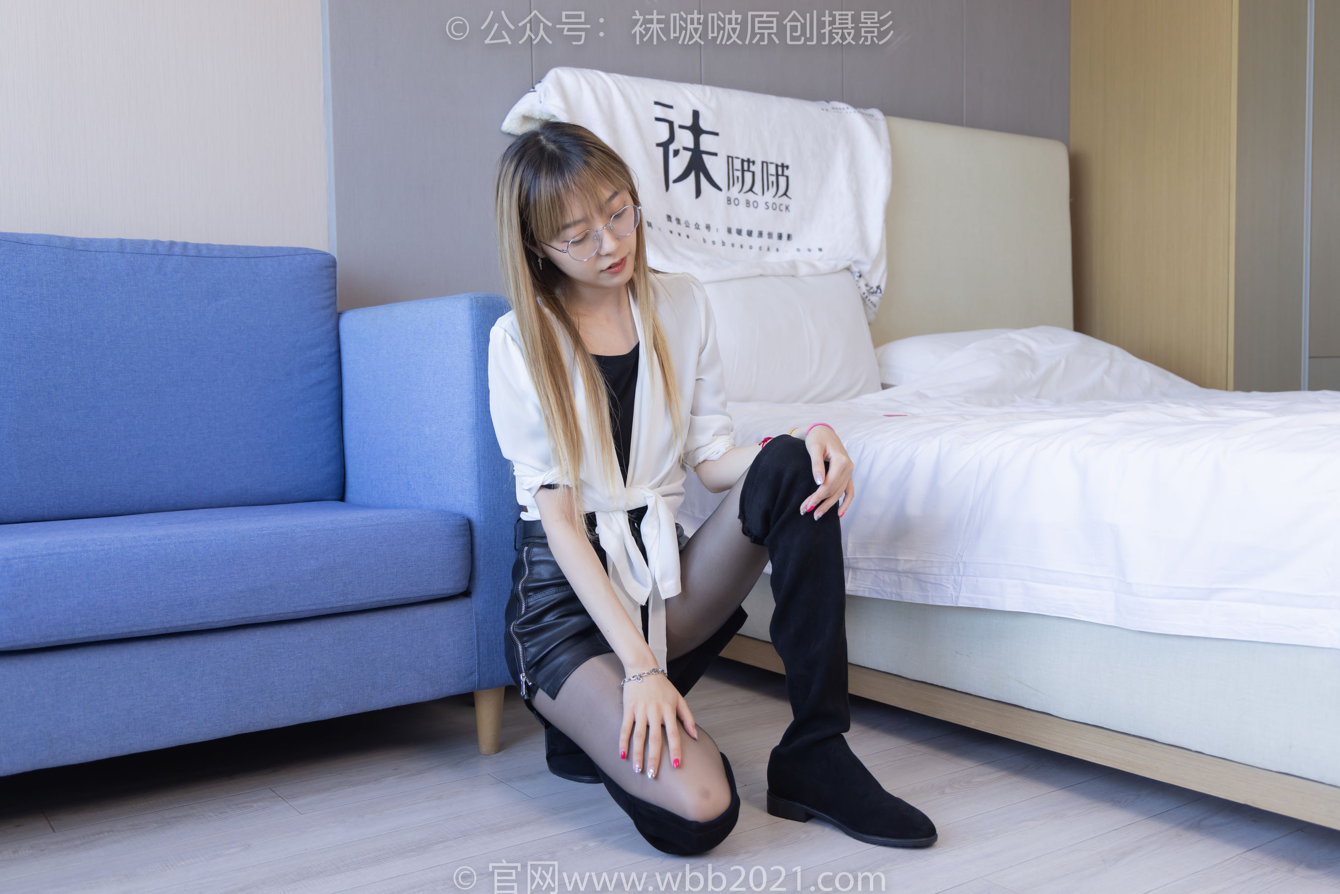 BoBoSocks袜啵啵 No.259 稚予 -两双长靴、油亮黑丝