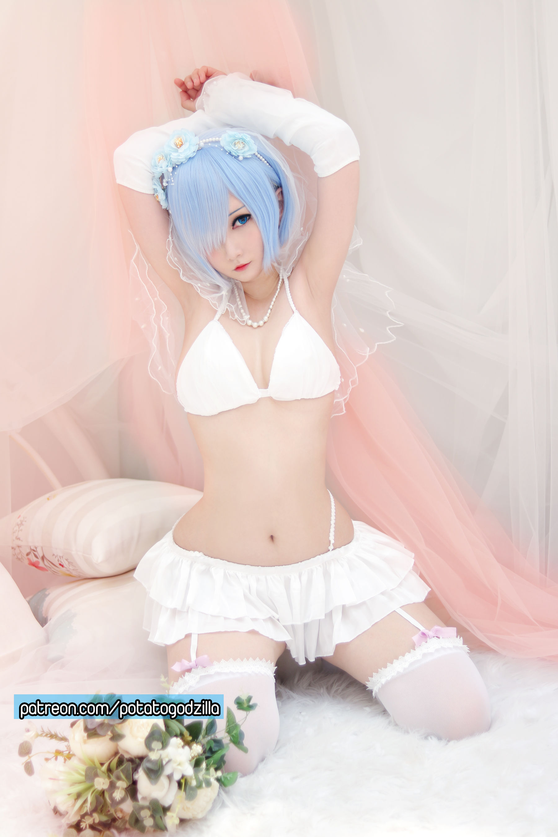Coser小姐姐Potato Godzilla - Bride Rem
