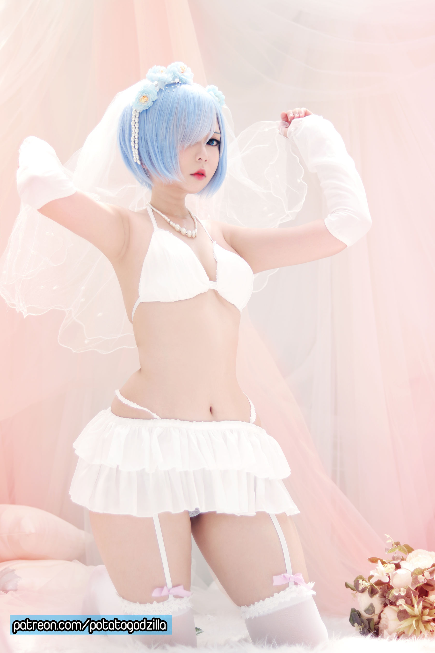 Coser小姐姐Potato Godzilla - Bride Rem