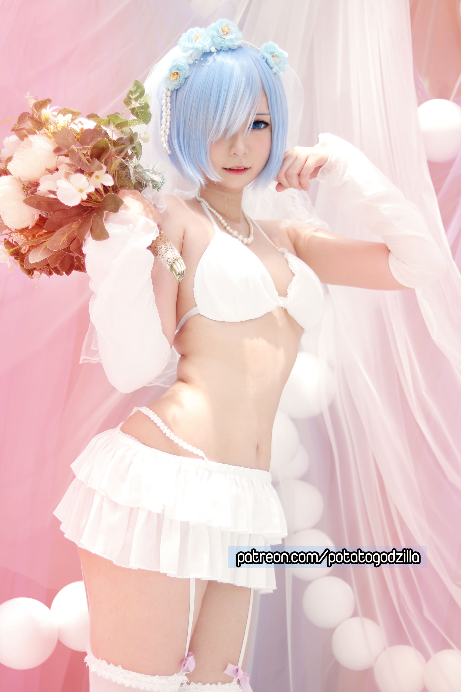 Coser小姐姐Potato Godzilla - Bride Rem