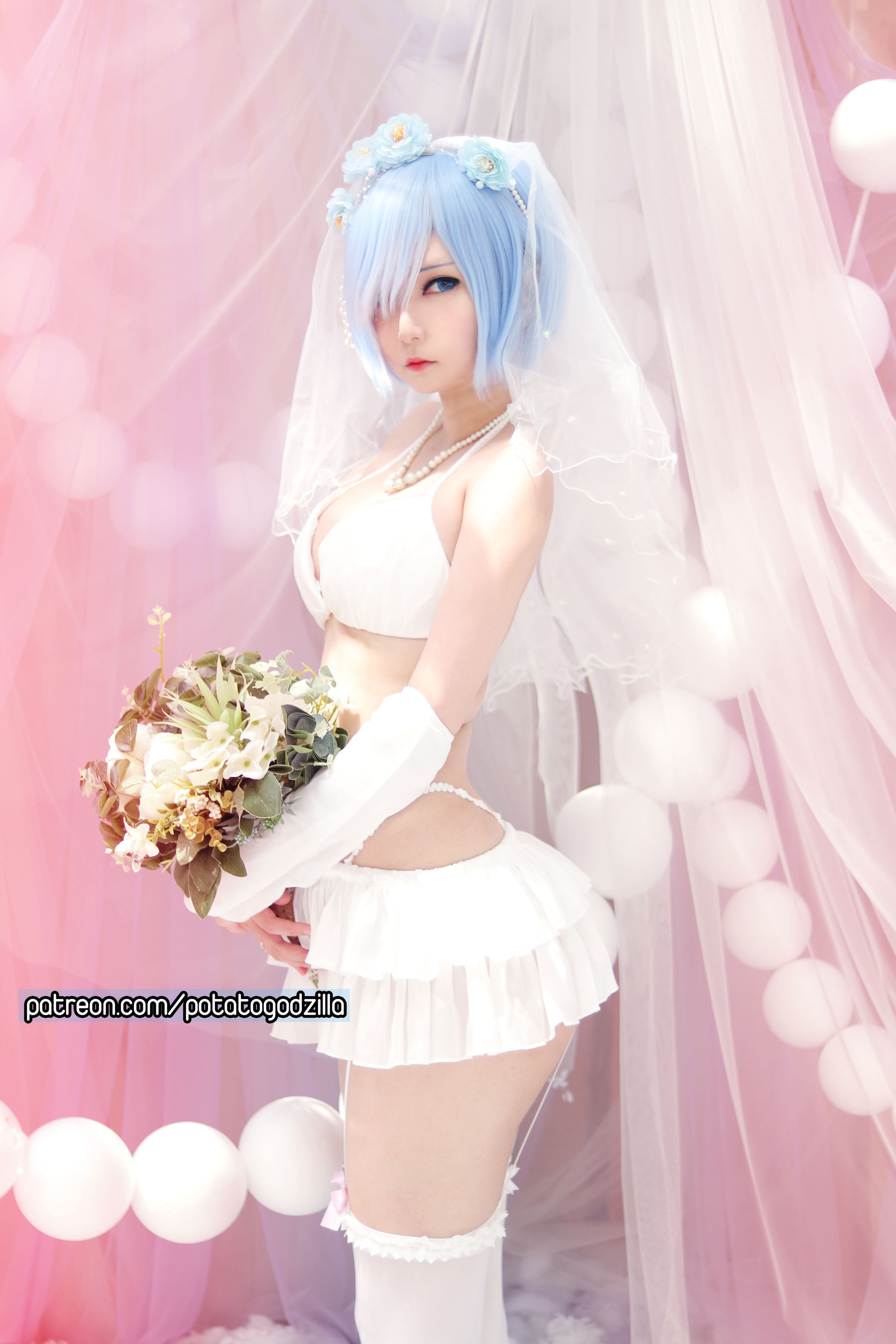 Coser小姐姐Potato Godzilla - Bride Rem