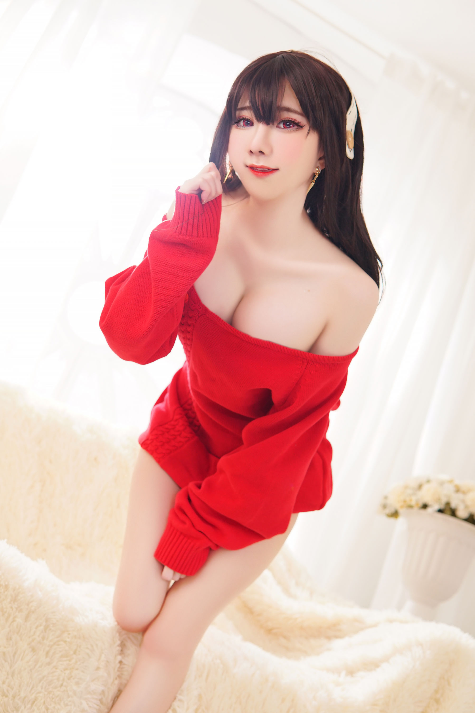 Sally Dorasnow - Yor Forger Red Sweater