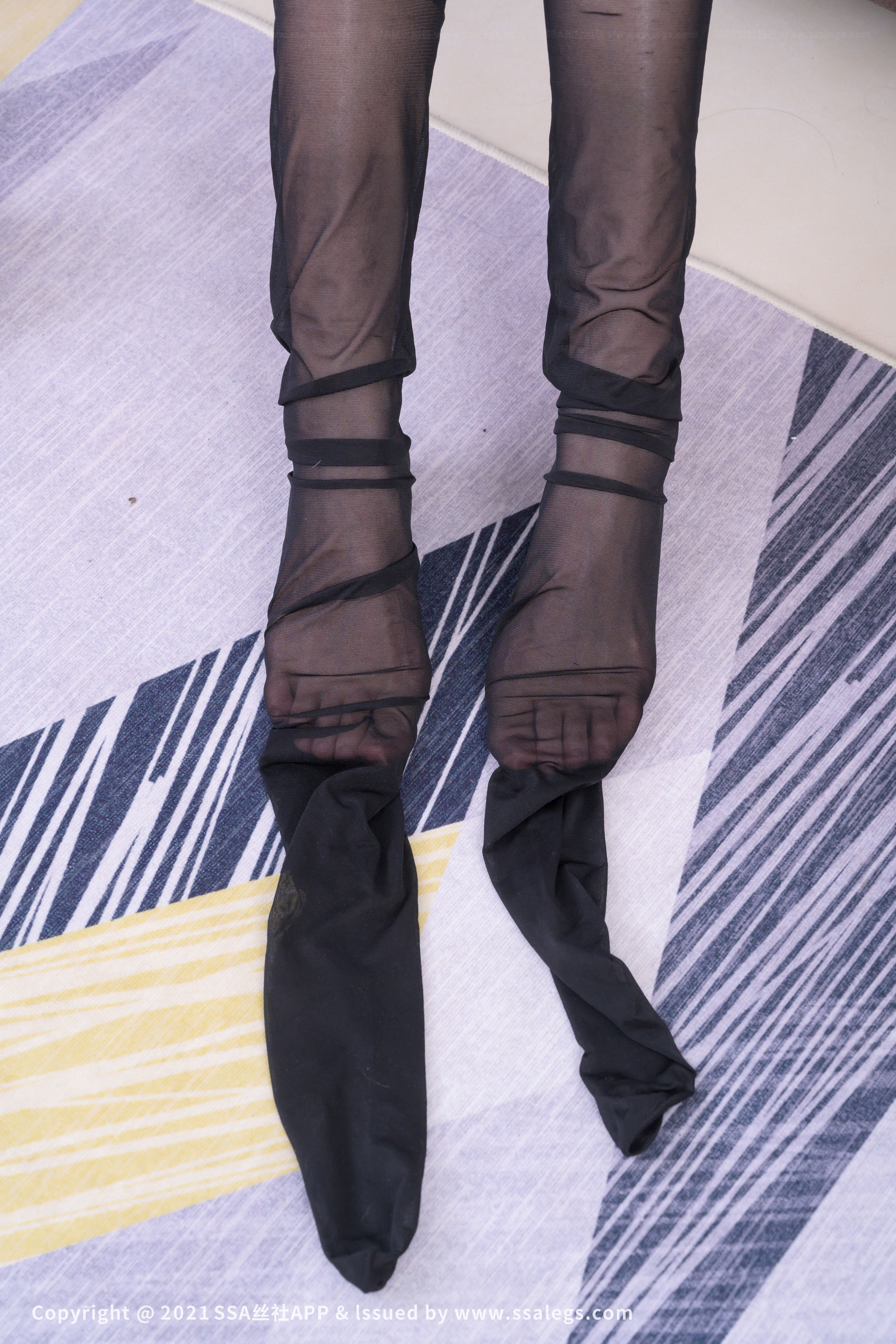 [SSA丝社]超清写真 No.635 腿模 晶晶 的黑丝美腿写真（下）