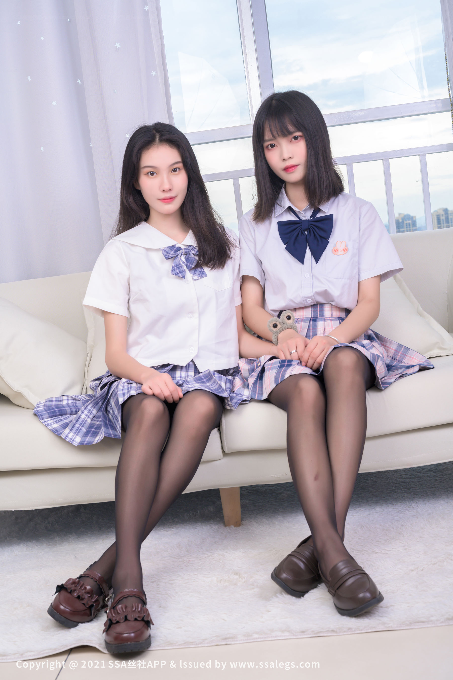 [SSA丝社]超清写真 No.636 模特 素素&丹丹 的黑丝（上）
