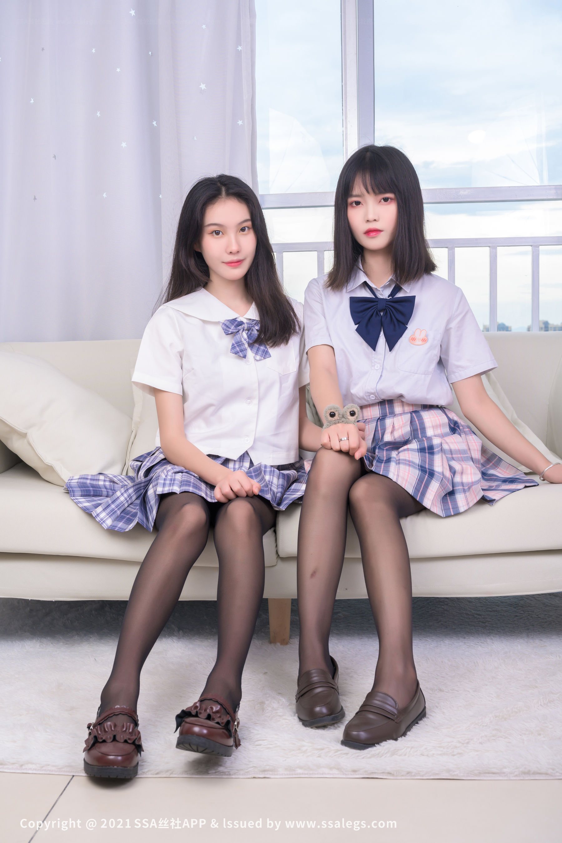 [SSA丝社]超清写真 No.636 模特 素素&丹丹 的黑丝（上）