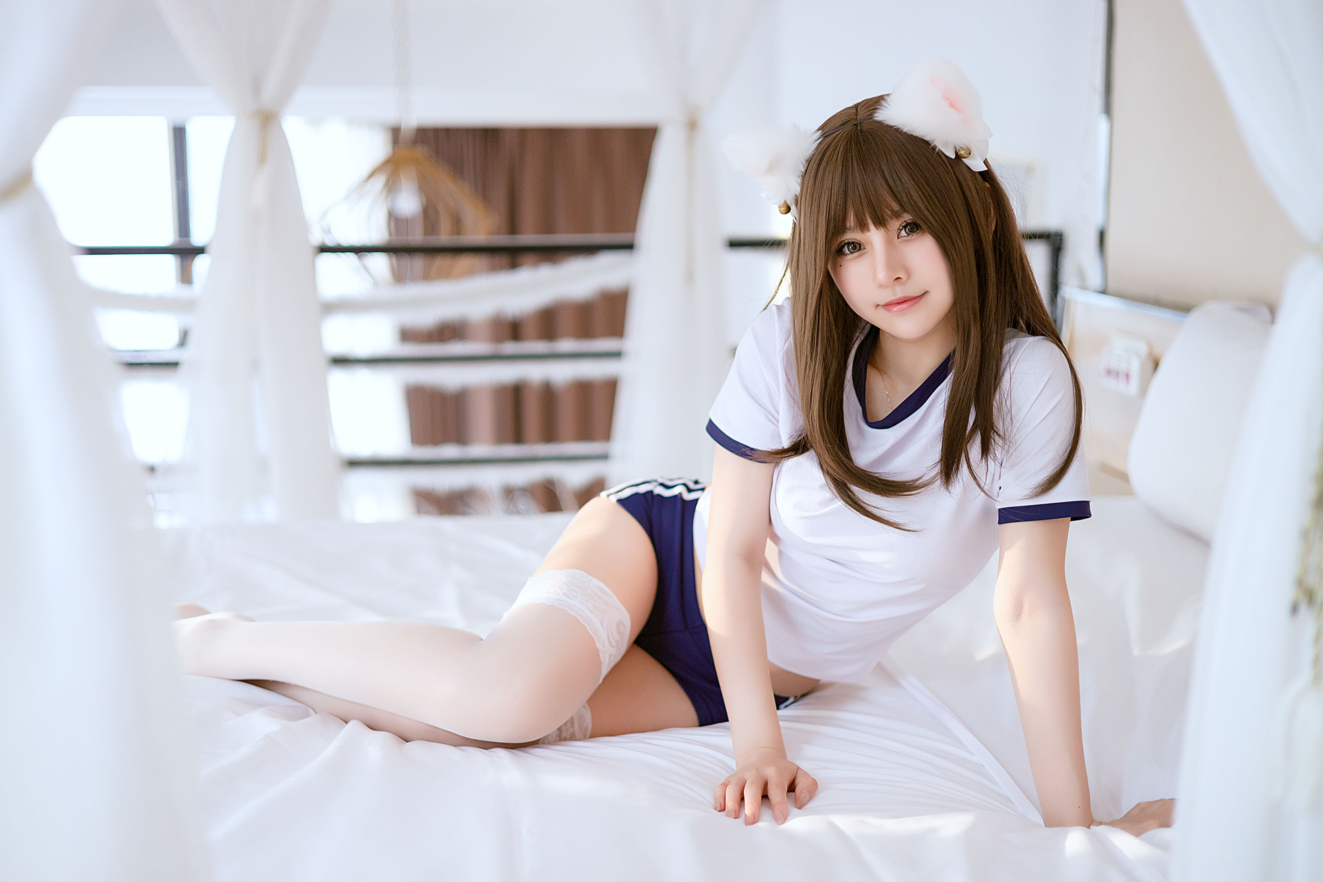 芊芊酱w - 猫耳体操服私房
