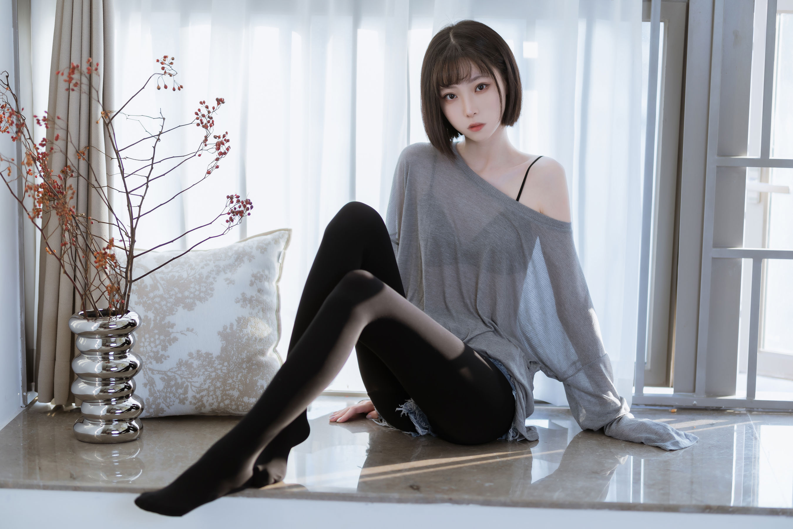 许岚 - 半透毛衣