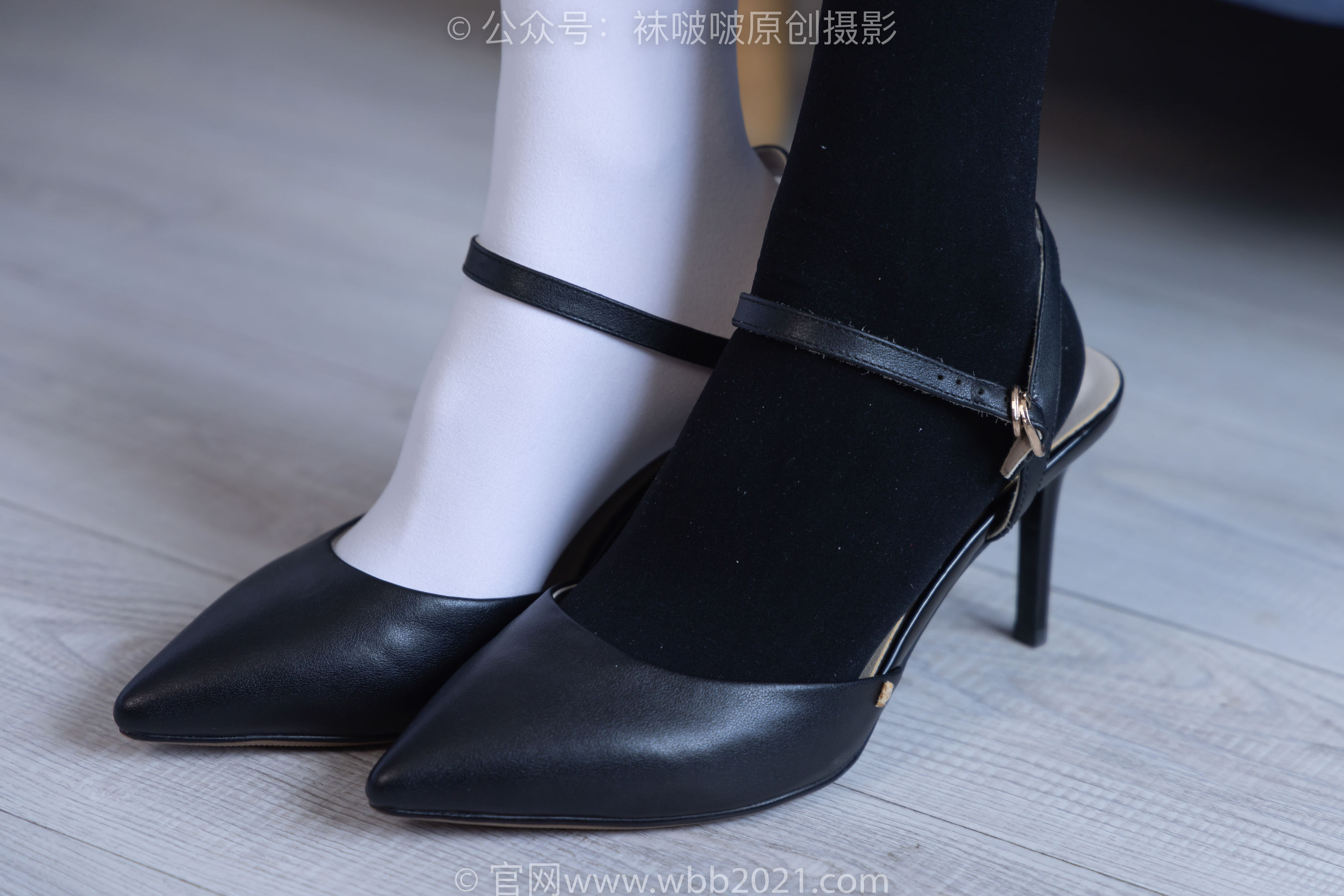 BoBoSocks袜啵啵 No.264 果冻 -高跟鞋、贝壳头板鞋、黑丝大腿袜、白丝大腿袜