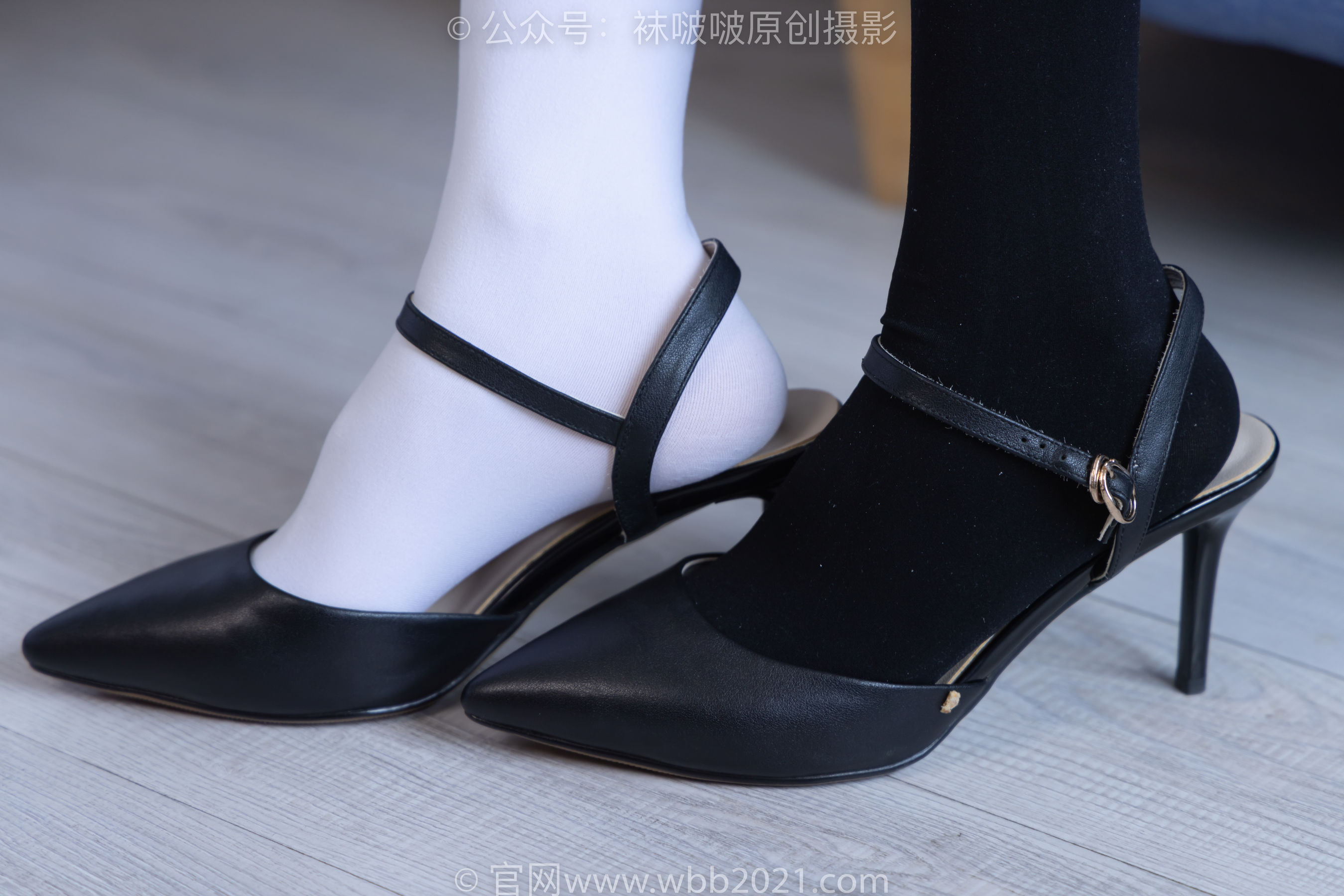 BoBoSocks袜啵啵 No.264 果冻 -高跟鞋、贝壳头板鞋、黑丝大腿袜、白丝大腿袜