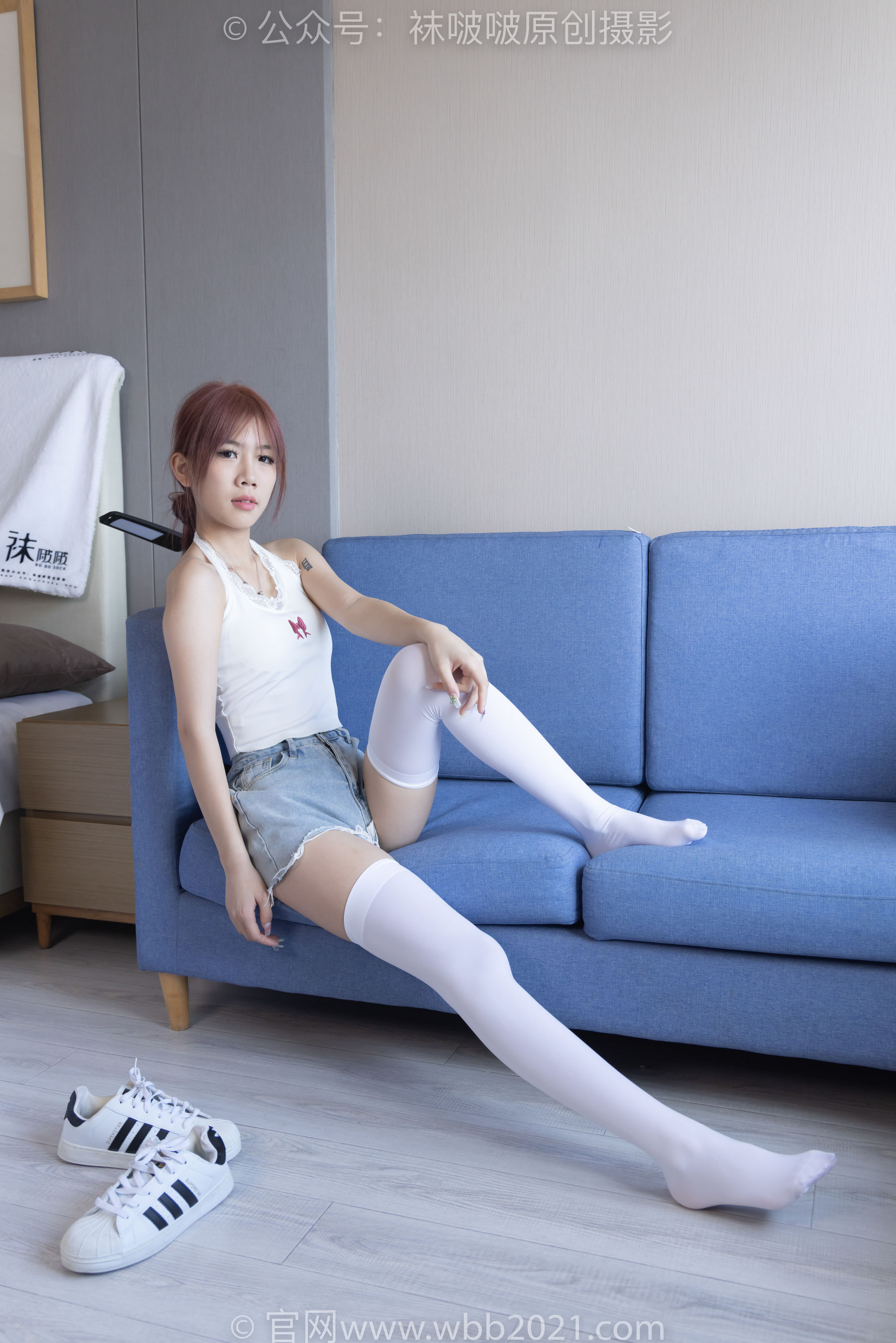 BoBoSocks袜啵啵 No.264 果冻 -高跟鞋、贝壳头板鞋、黑丝大腿袜、白丝大腿袜