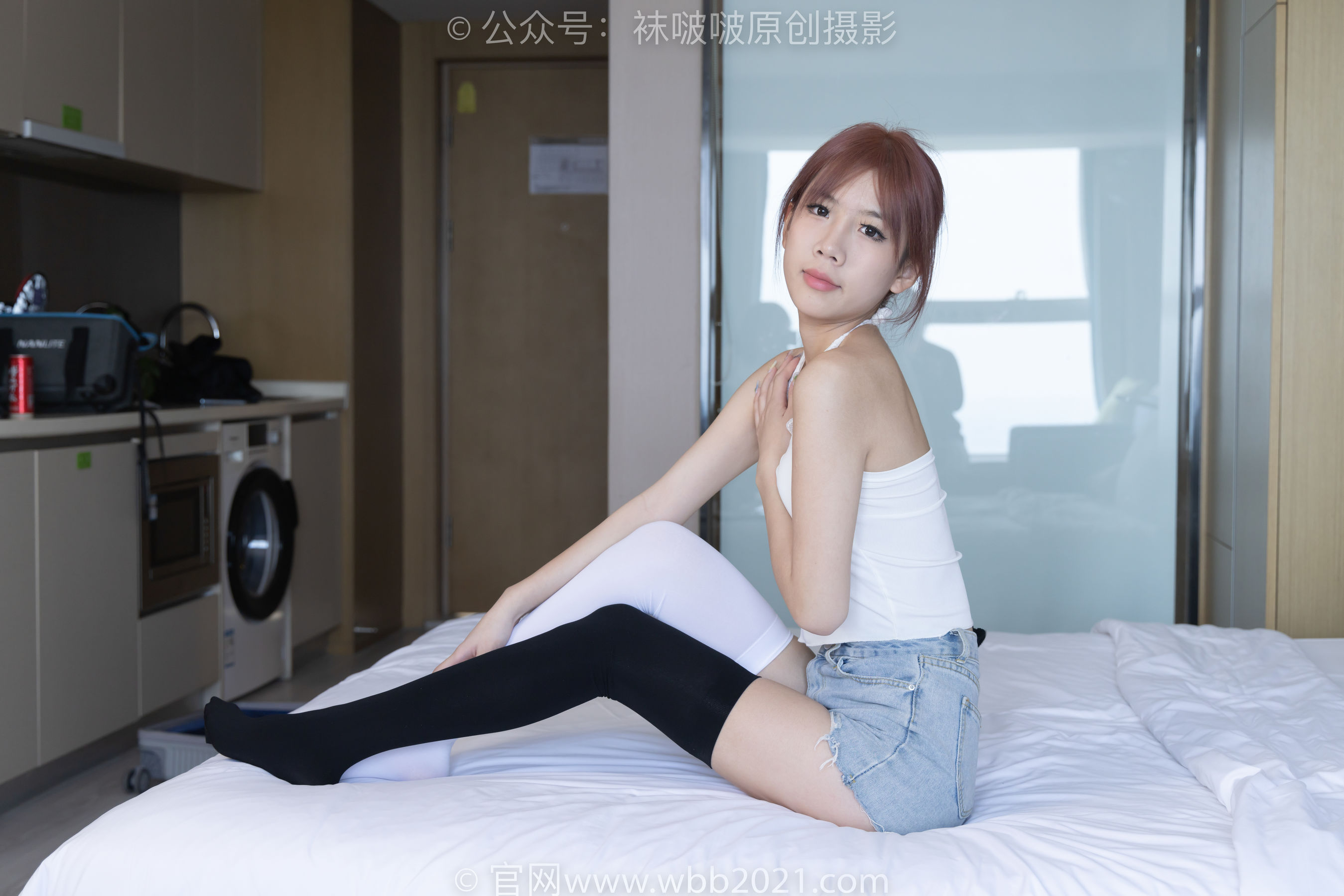 BoBoSocks袜啵啵 No.264 果冻 -高跟鞋、贝壳头板鞋、黑丝大腿袜、白丝大腿袜