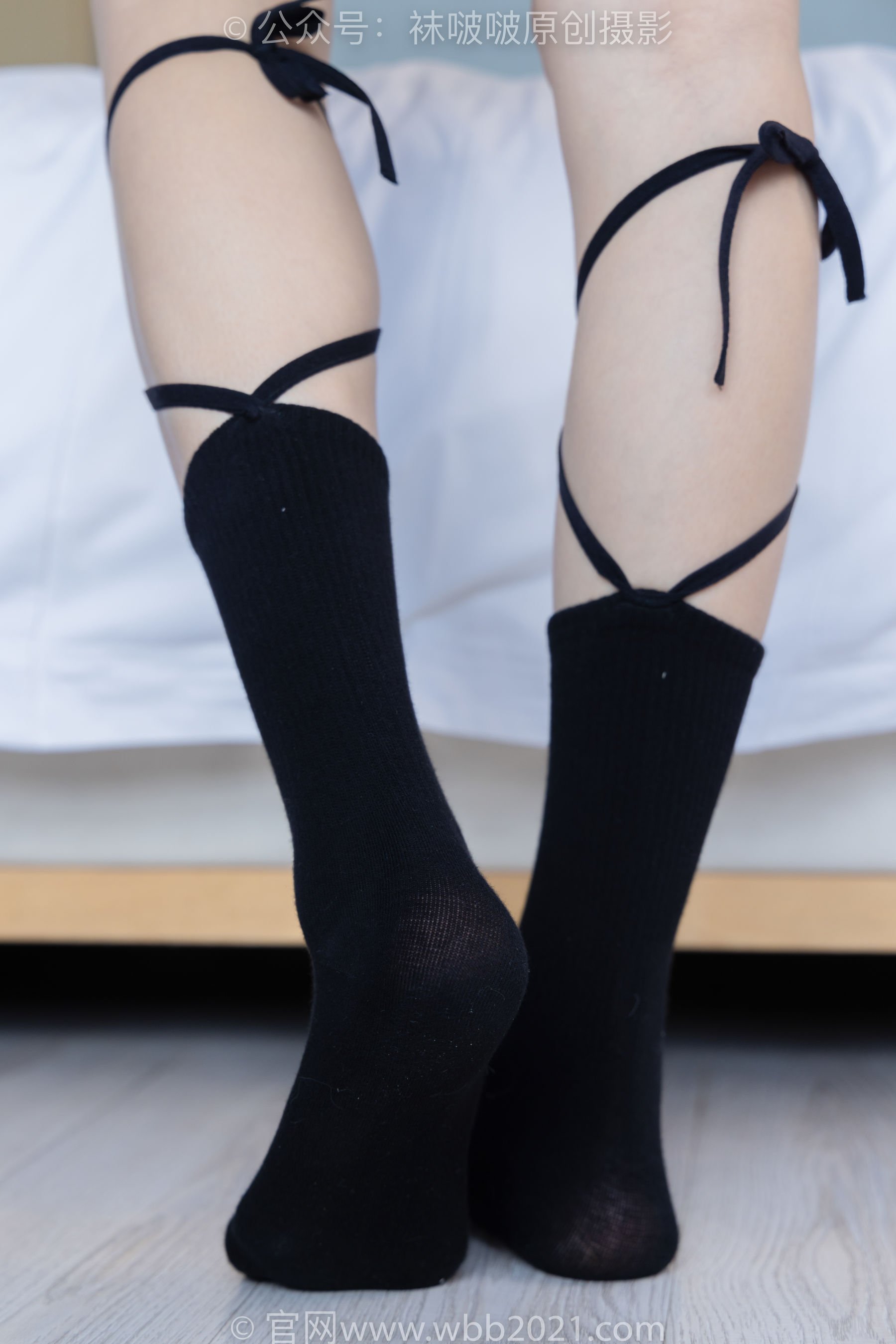 BoBoSocks袜啵啵 No.268 芝士 -黑皮鞋、绑带黑棉袜、学院制服