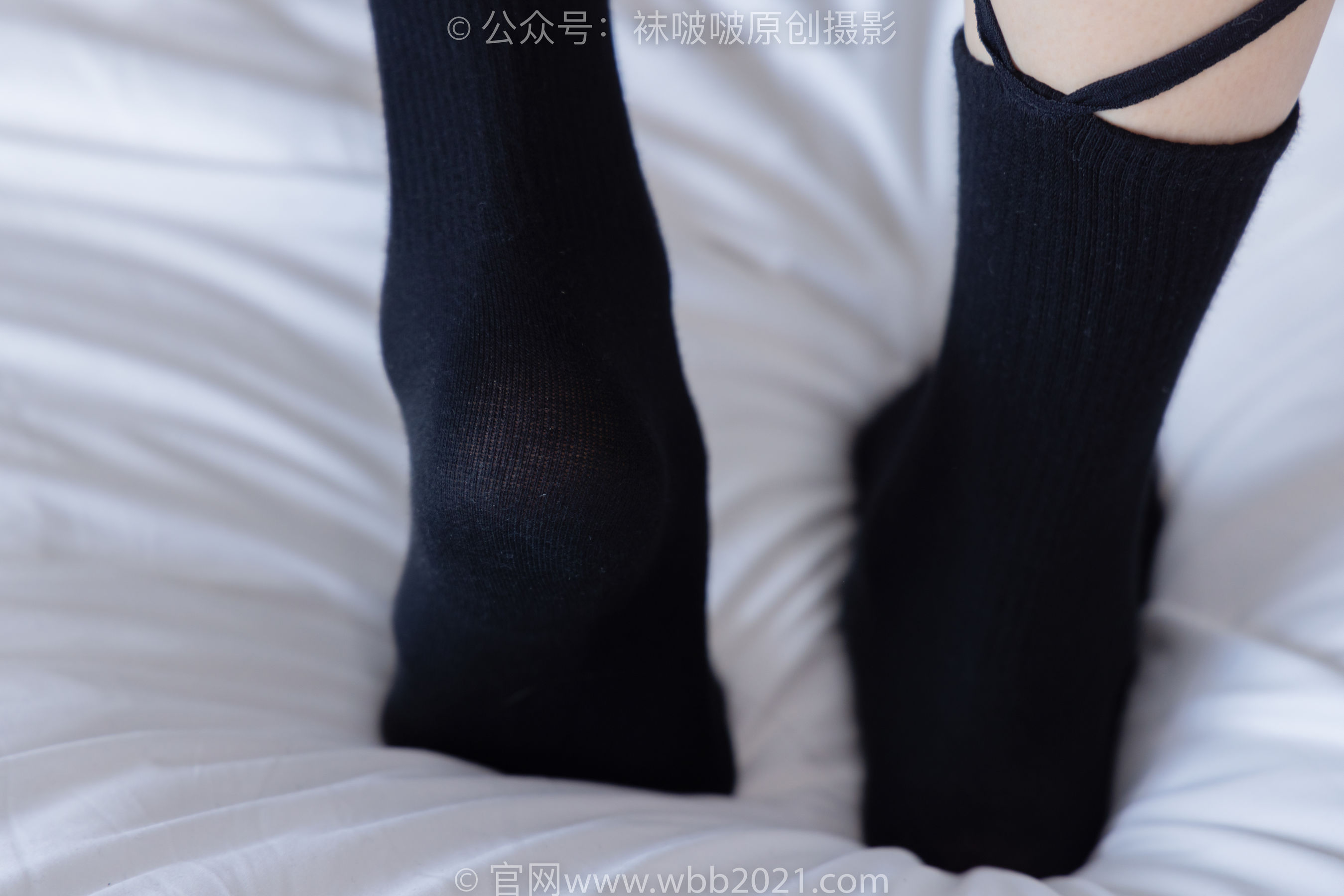 BoBoSocks袜啵啵 No.268 芝士 -黑皮鞋、绑带黑棉袜、学院制服