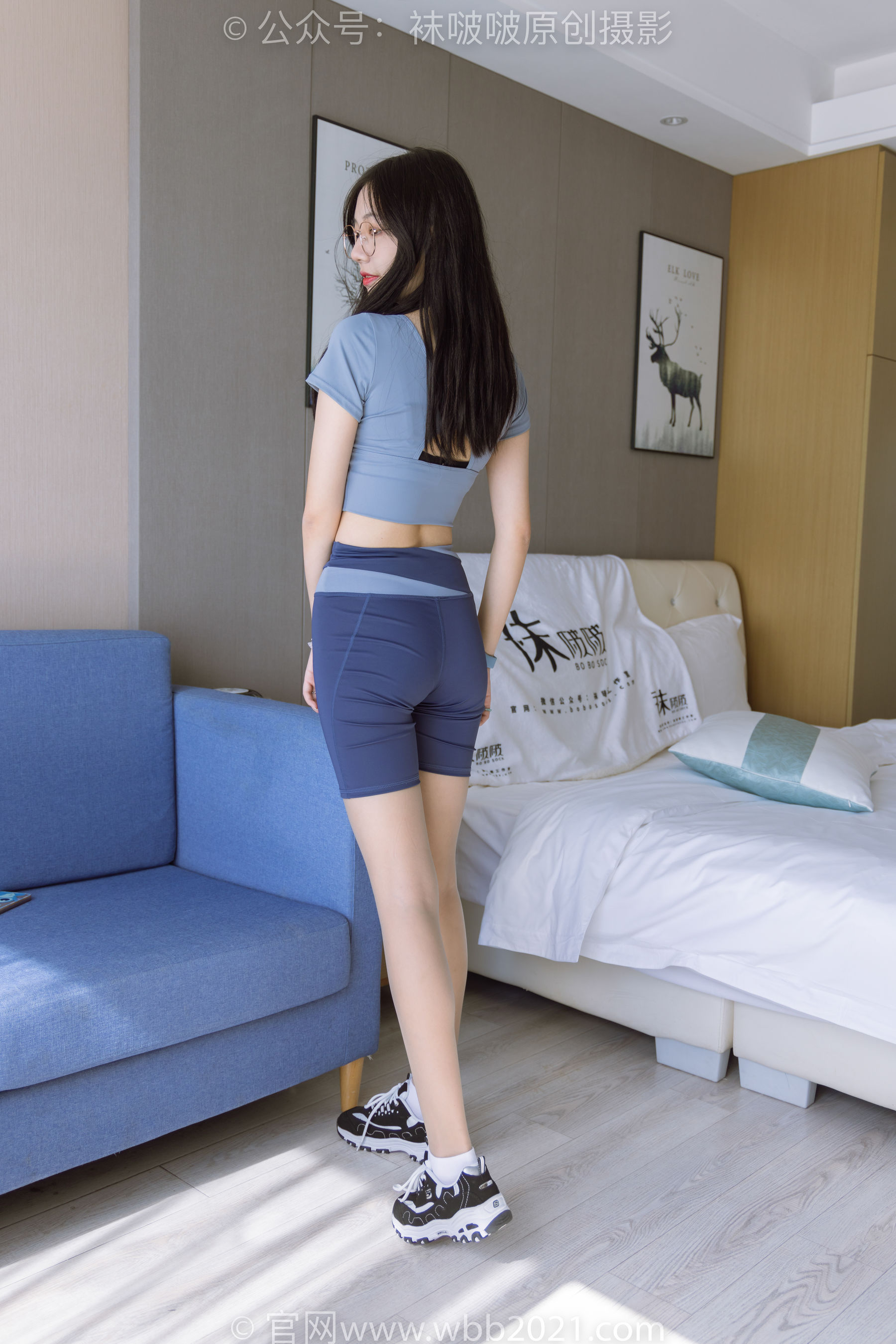 BoBoSocks袜啵啵 No.269 小甜豆 -运动鞋、白棉袜、灰丝、瑜伽裤裤里丝