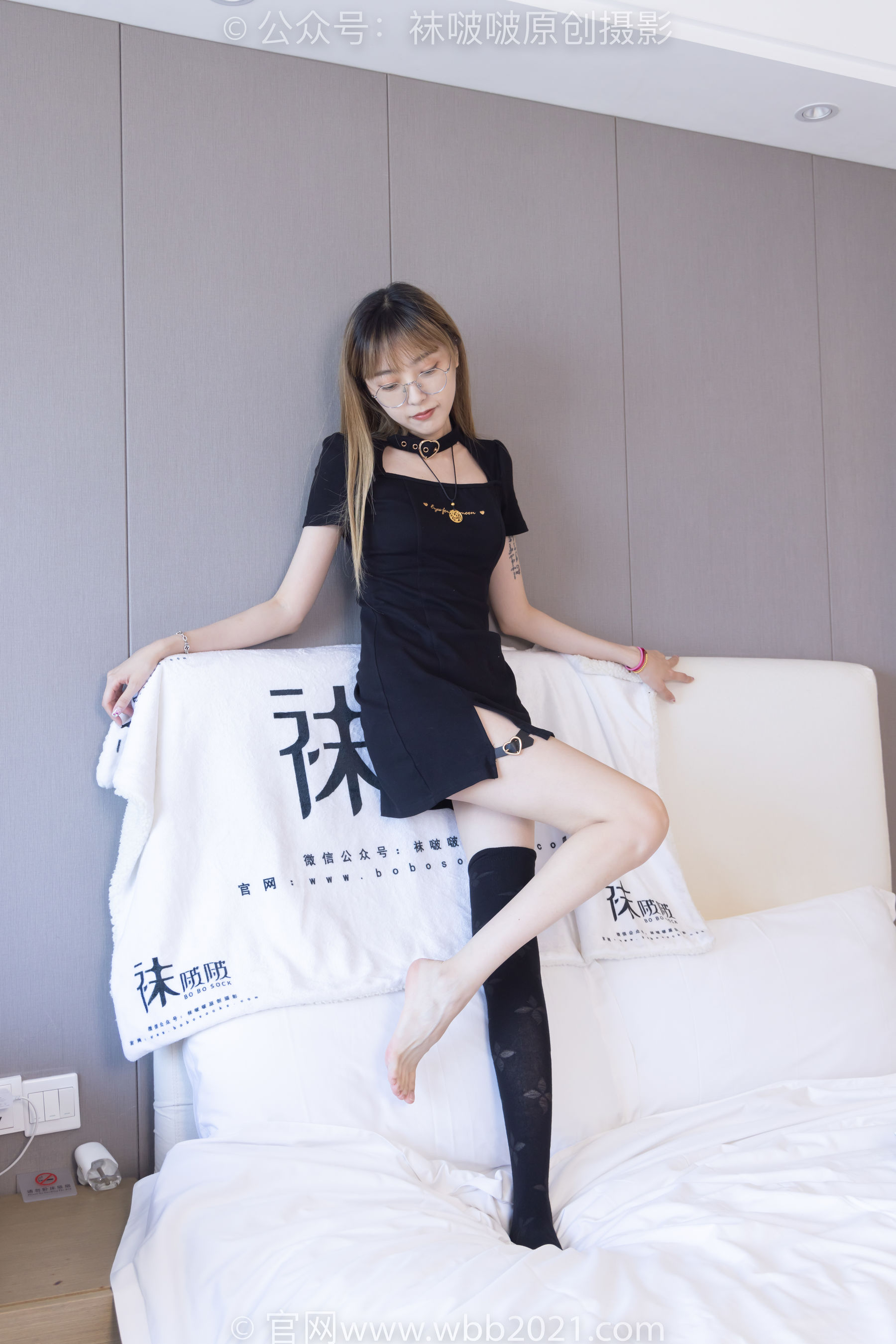 BoBoSocks袜啵啵 No.270 稚予 -高跟鞋、皮鞋、厚黑丝、黑色大腿棉袜
