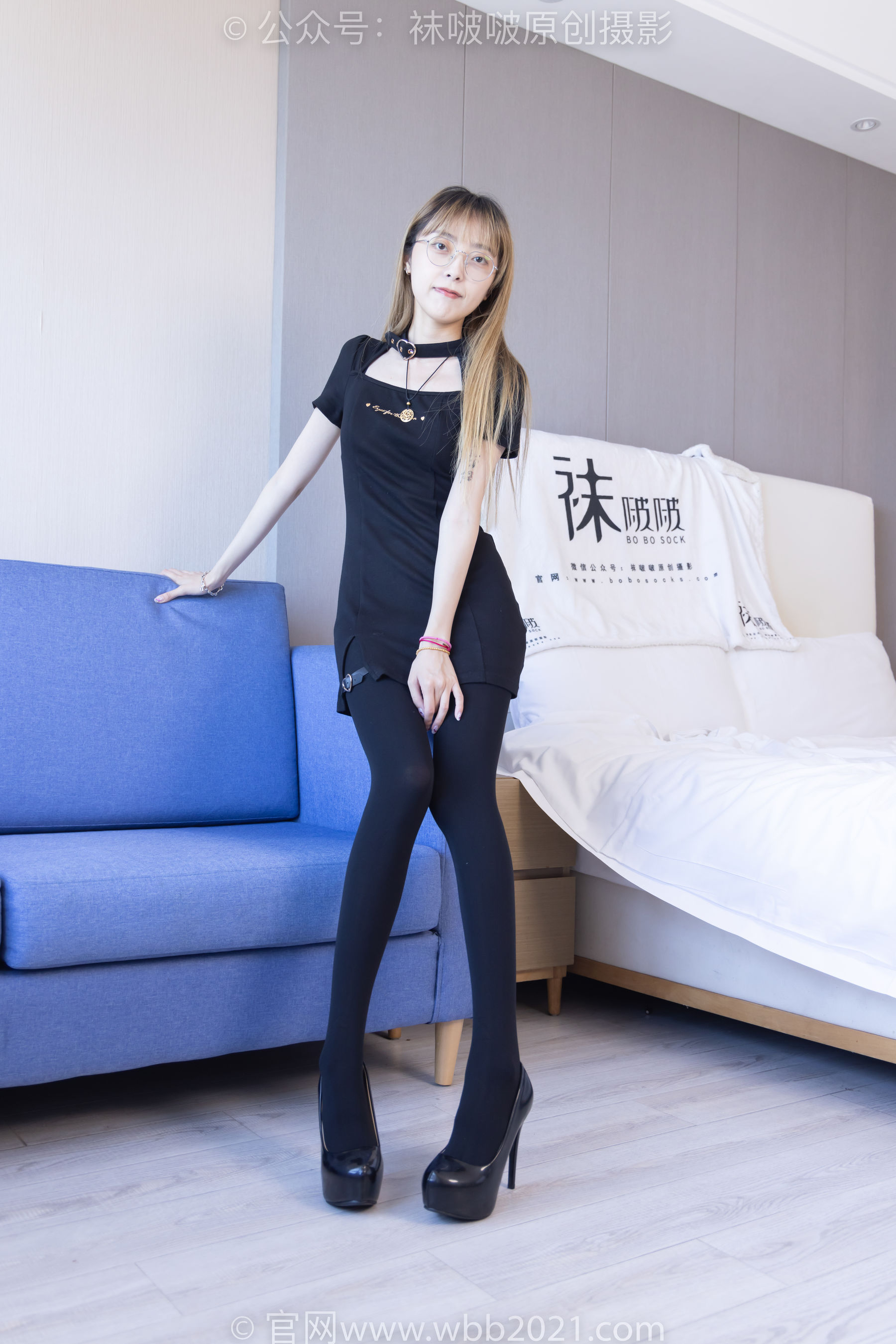 BoBoSocks袜啵啵 No.270 稚予 -高跟鞋、皮鞋、厚黑丝、黑色大腿棉袜