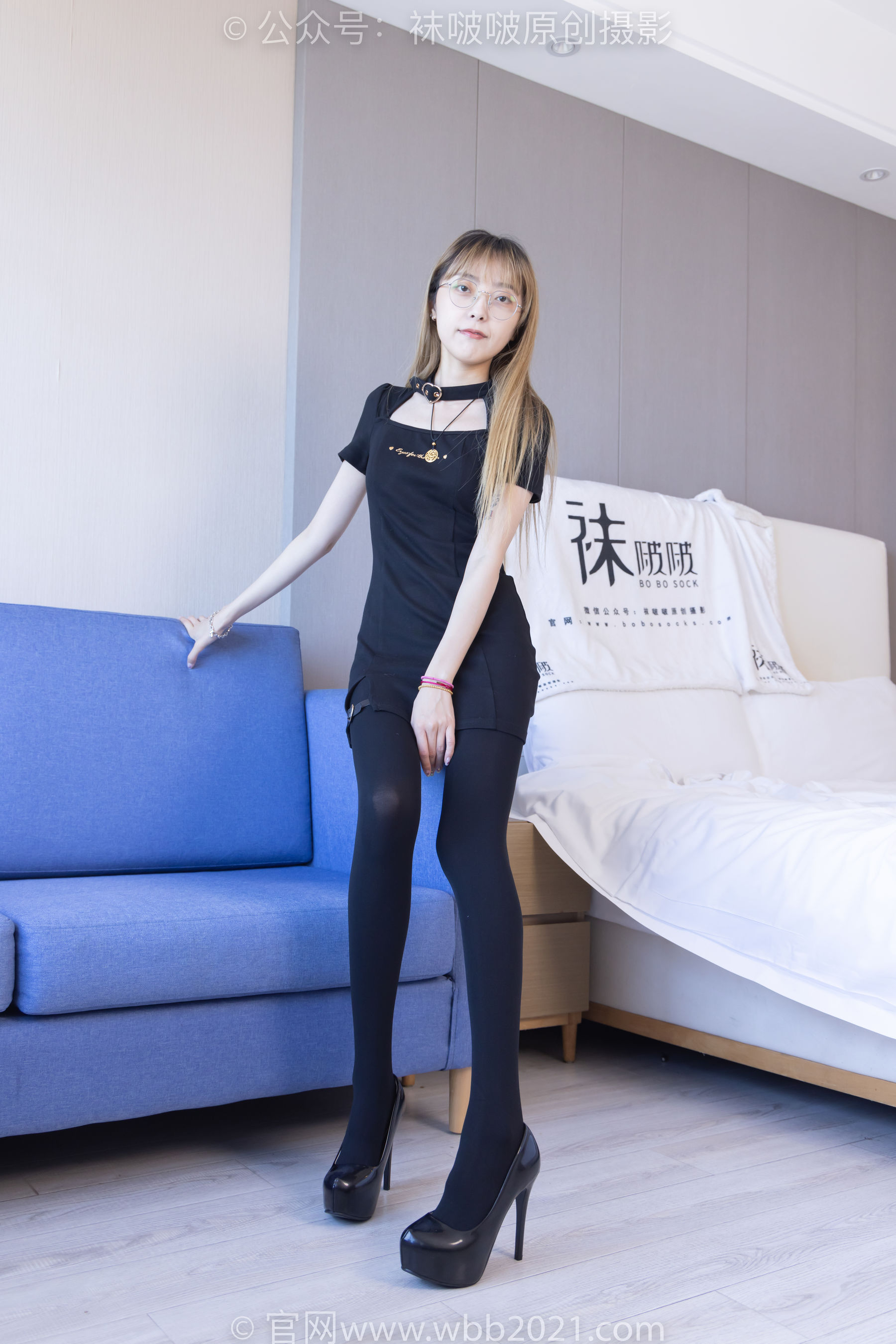 BoBoSocks袜啵啵 No.270 稚予 -高跟鞋、皮鞋、厚黑丝、黑色大腿棉袜