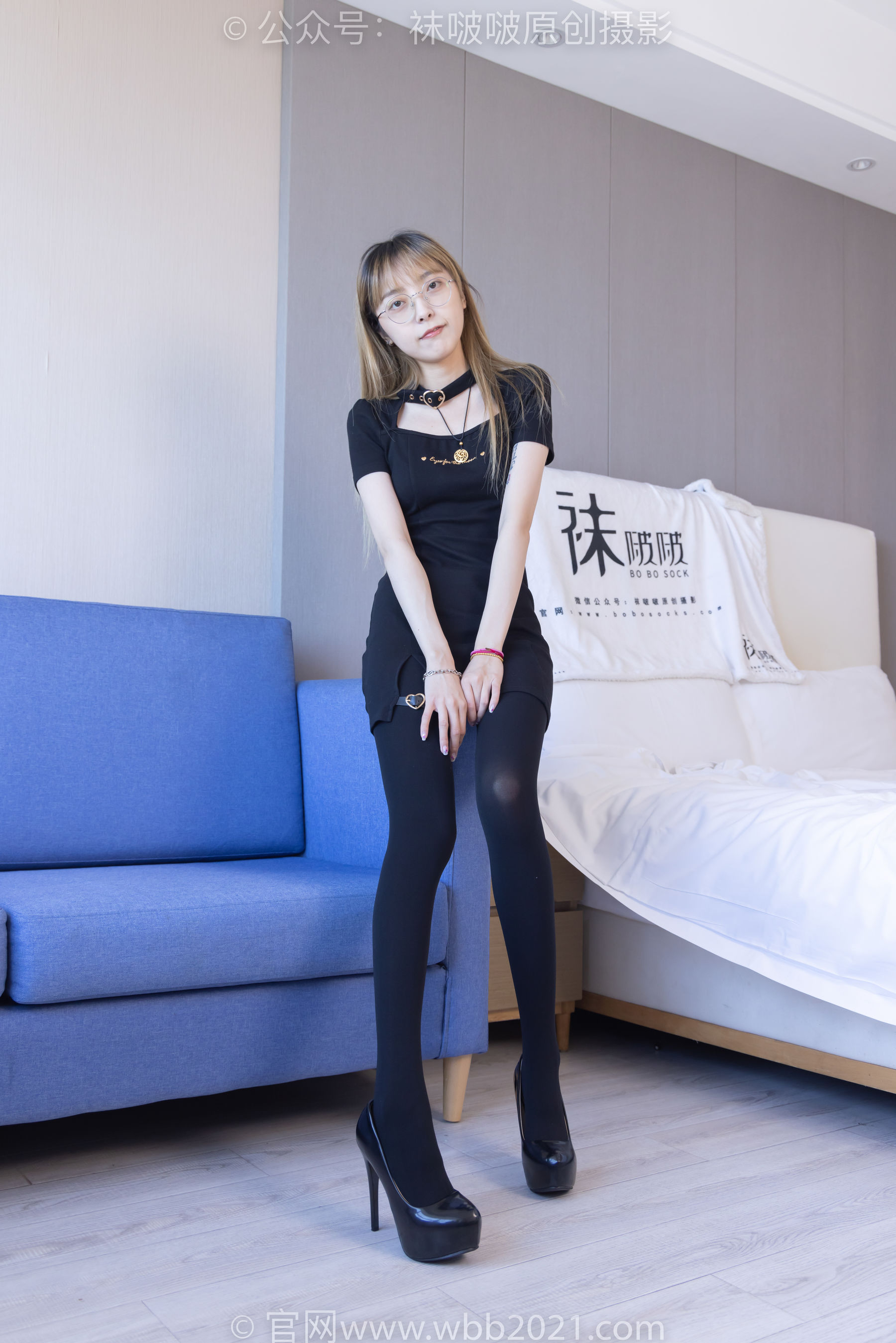 BoBoSocks袜啵啵 No.270 稚予 -高跟鞋、皮鞋、厚黑丝、黑色大腿棉袜