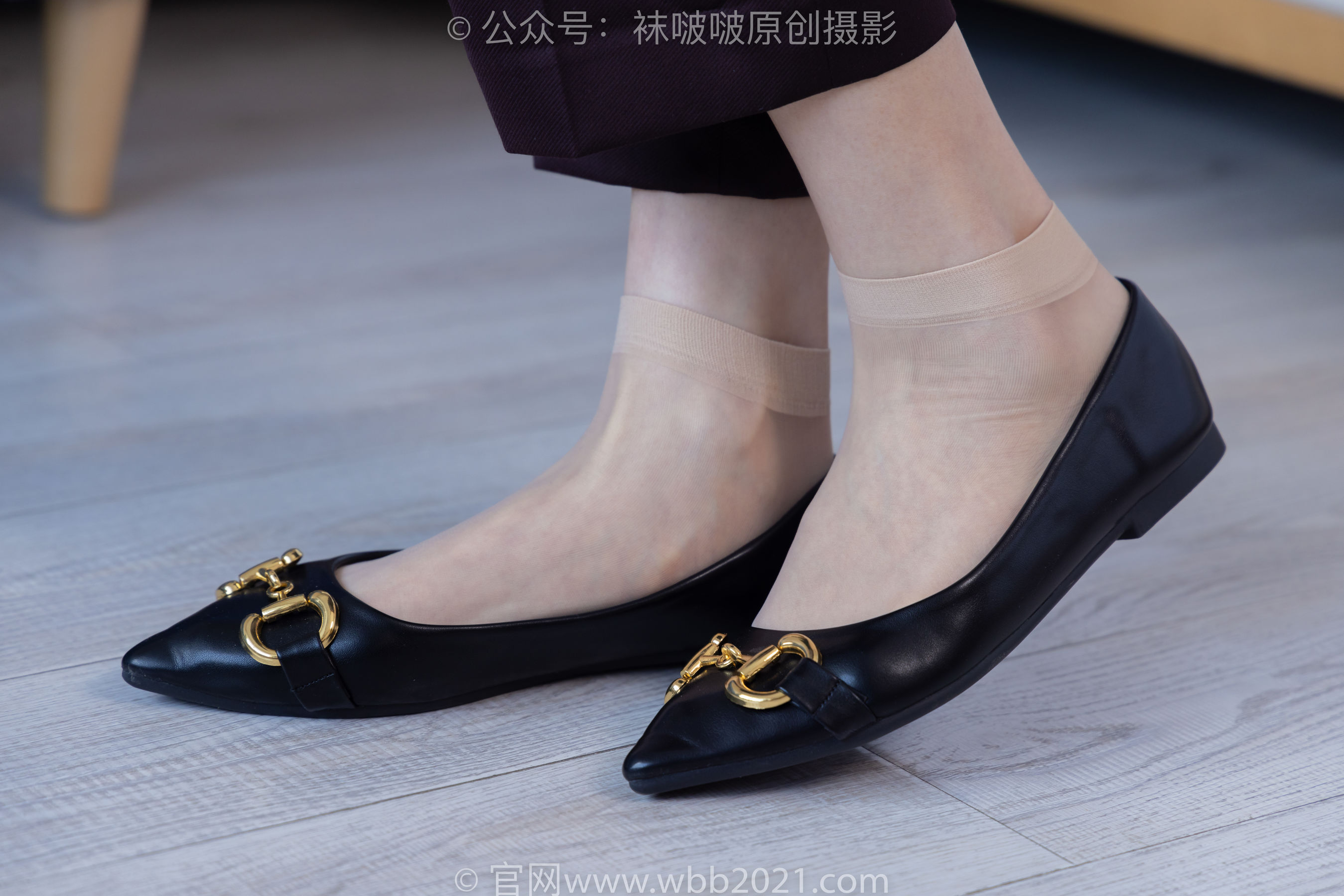 BoBoSocks袜啵啵 No.271 芝士 -平底鞋、短肉丝、银行制服
