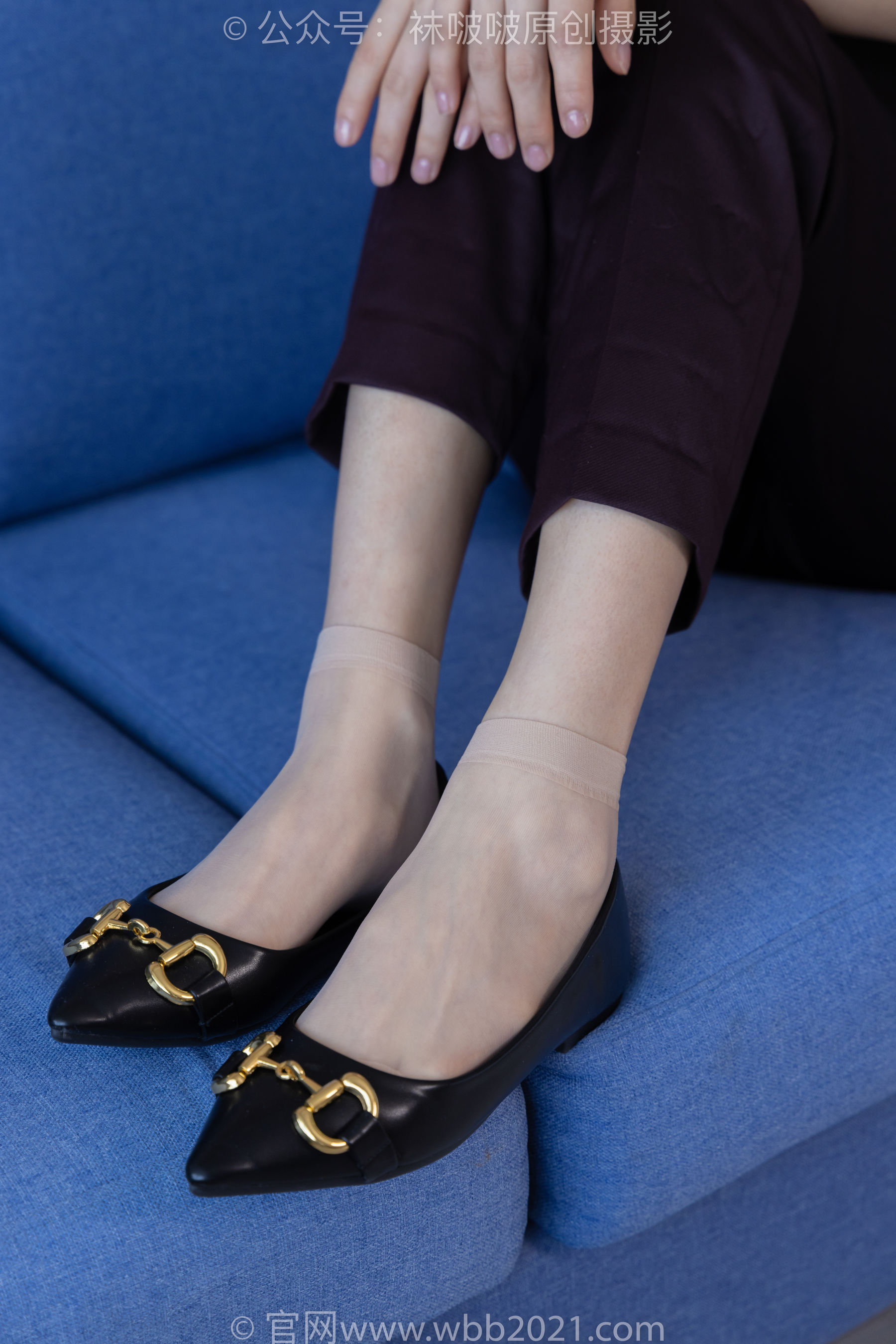 BoBoSocks袜啵啵 No.271 芝士 -平底鞋、短肉丝、银行制服