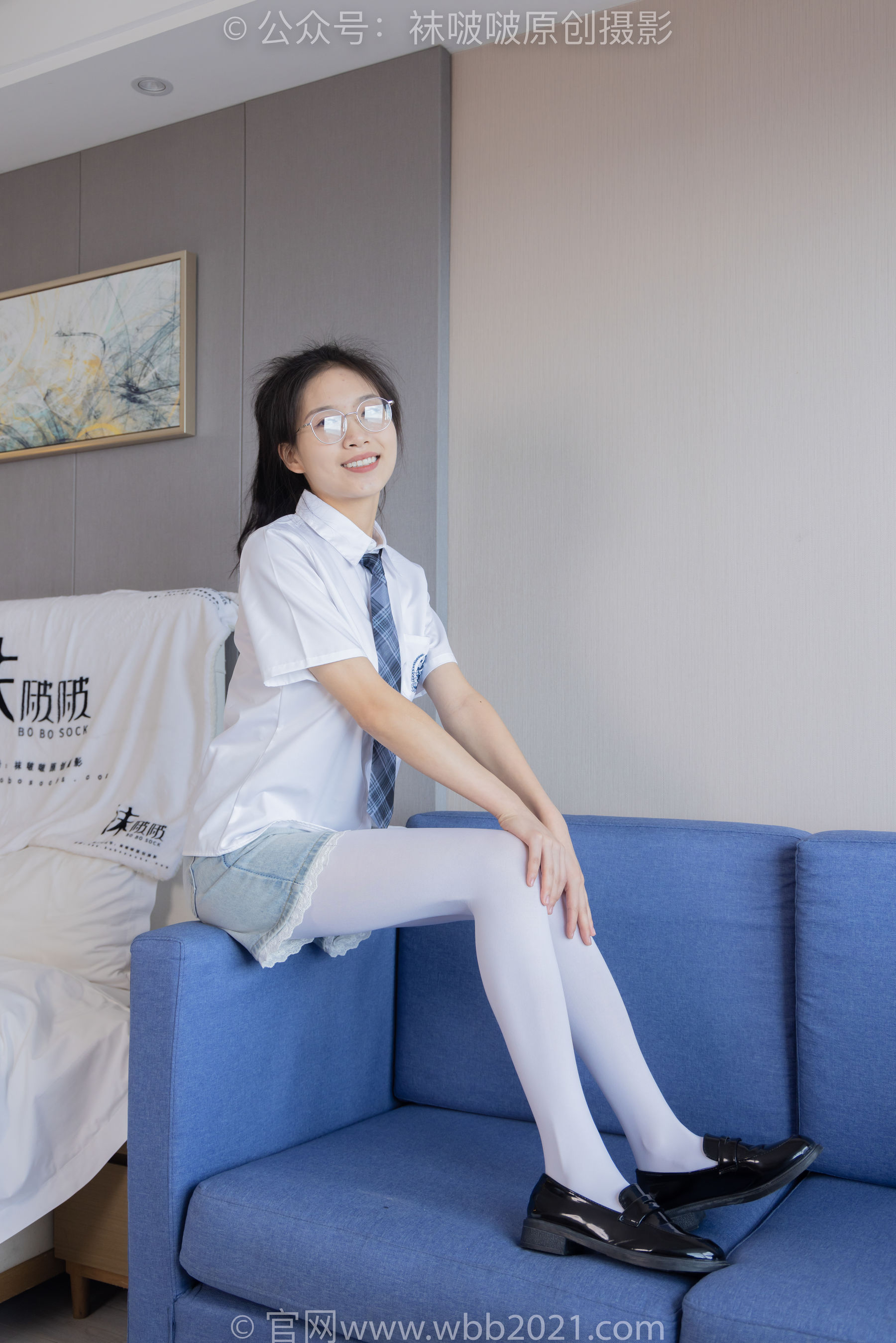 BoBoSocks袜啵啵 No.276 芝士 -皮鞋、厚白丝、裸足