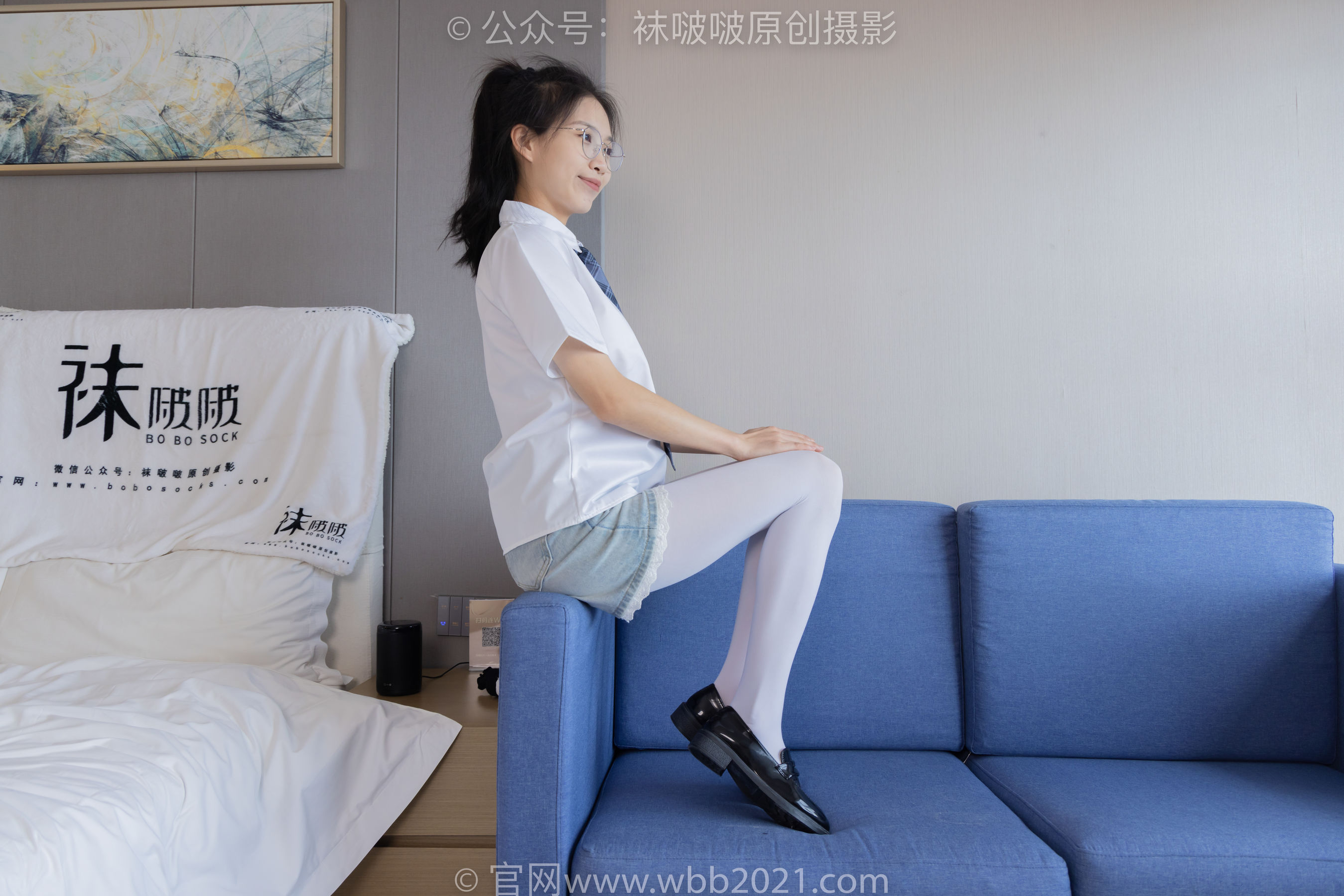 BoBoSocks袜啵啵 No.276 芝士 -皮鞋、厚白丝、裸足