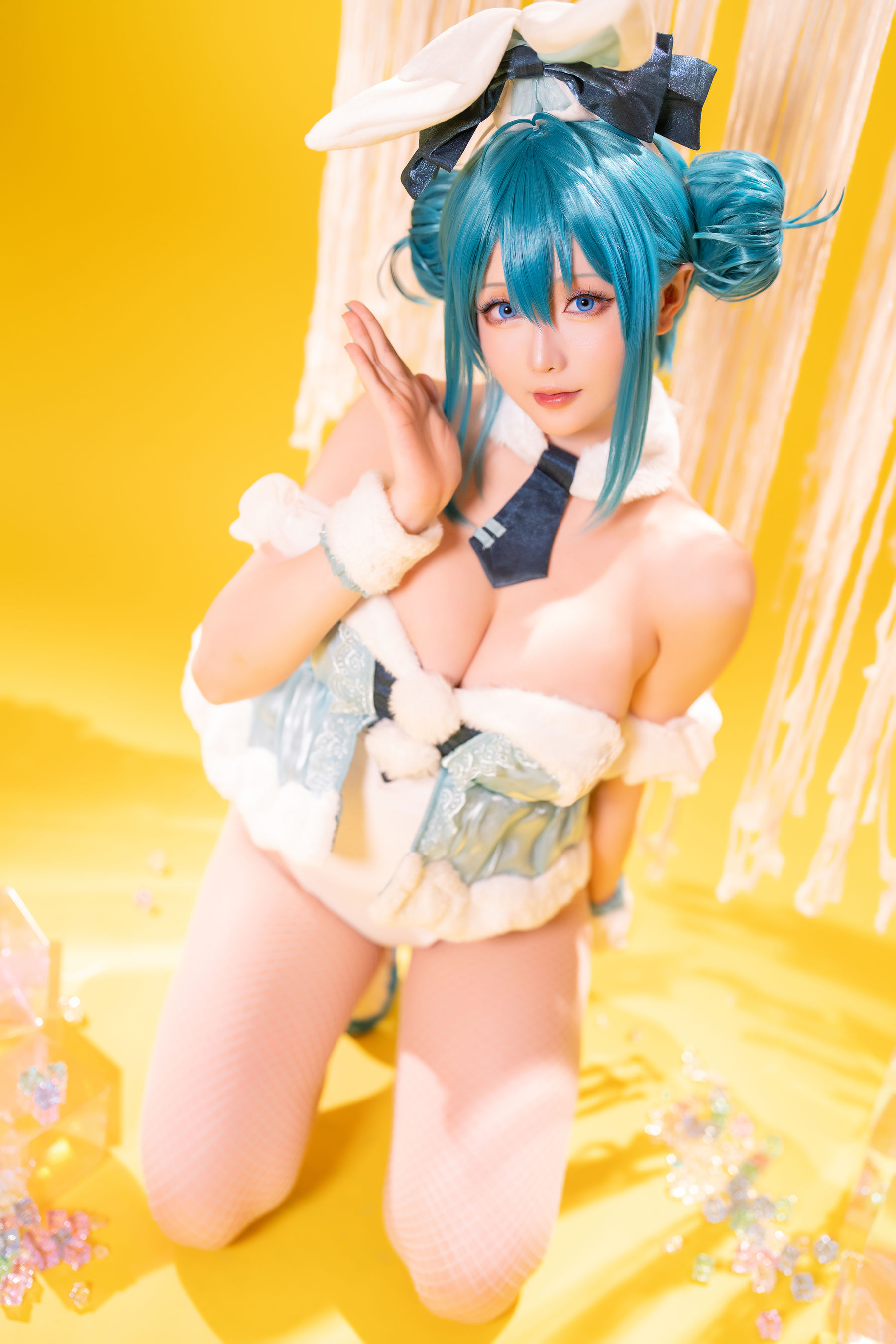 Coser小姐姐星之迟迟 - 初音未来 白兔女郎
