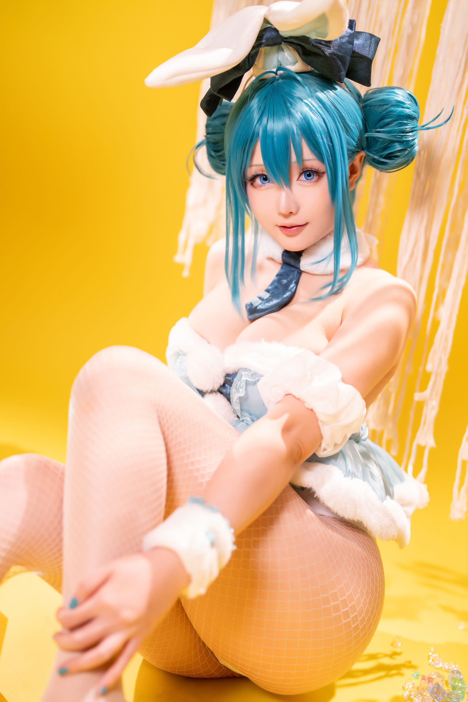 Coser小姐姐星之迟迟 - 初音未来 白兔女郎