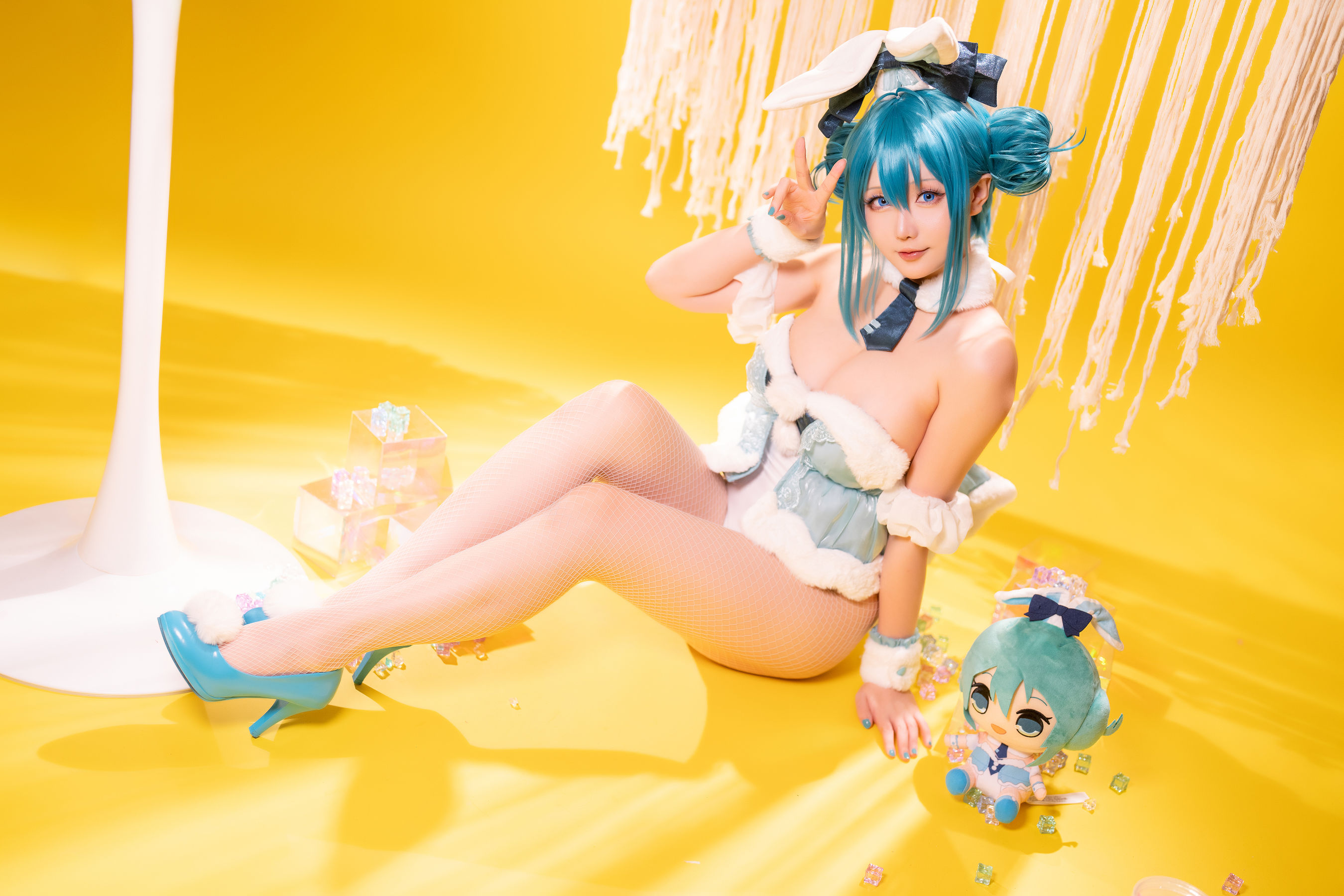 Coser小姐姐星之迟迟 - 初音未来 白兔女郎