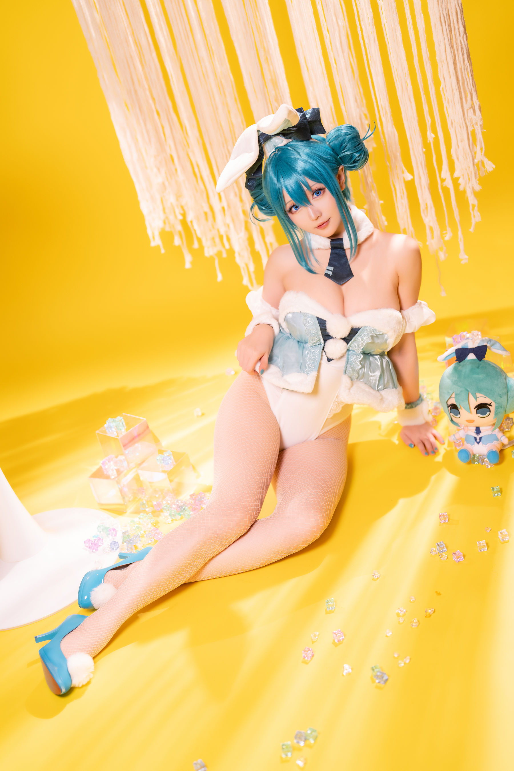 Coser小姐姐星之迟迟 - 初音未来 白兔女郎