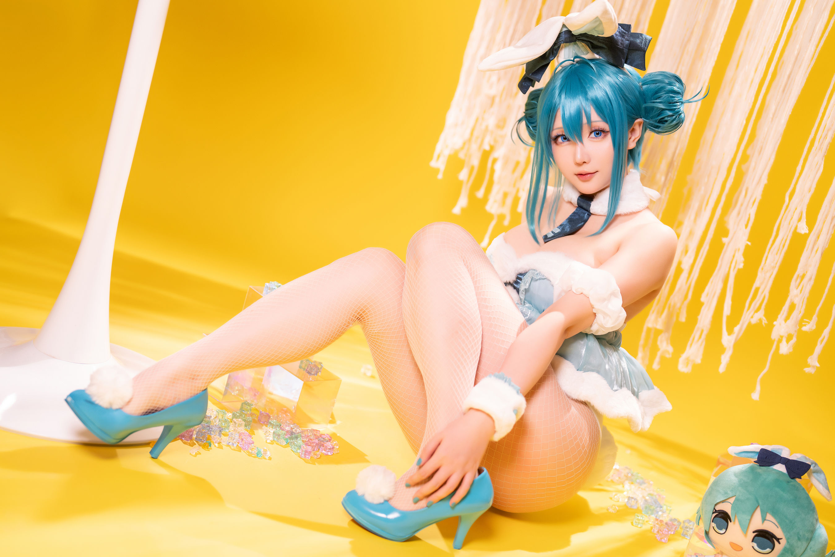 Coser小姐姐星之迟迟 - 初音未来 白兔女郎