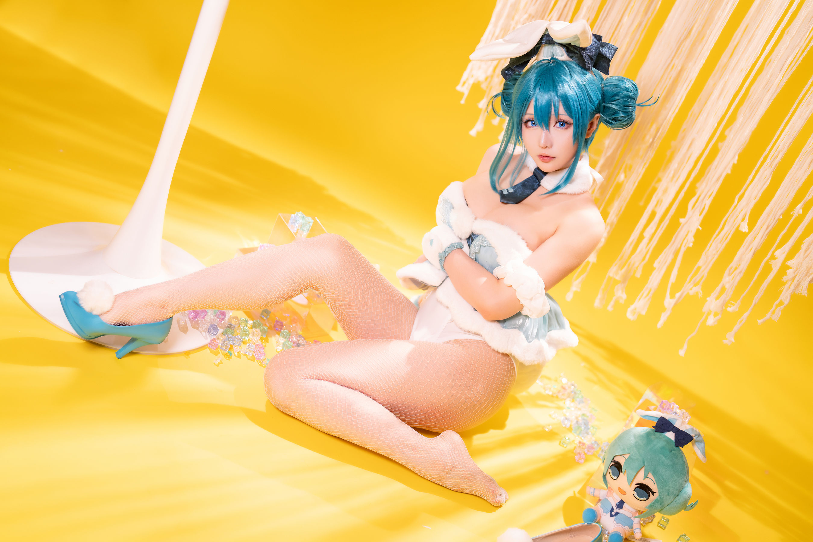 Coser小姐姐星之迟迟 - 初音未来 白兔女郎