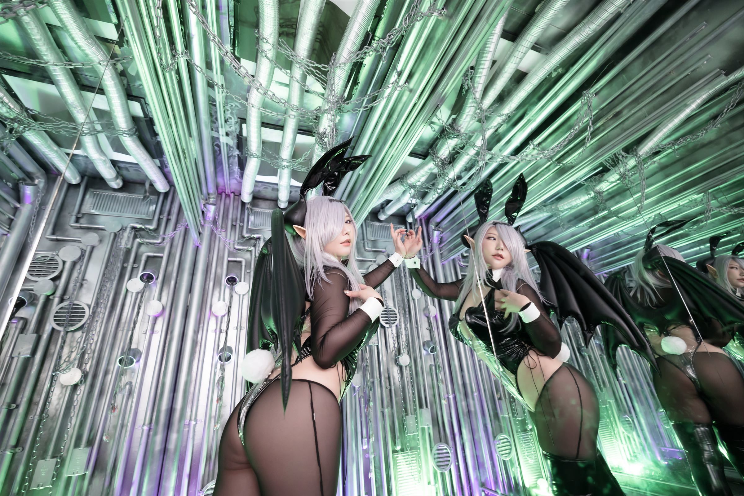 [Cosplay] [Shooting Star\'s (SAKU サク)] - SEE THROUGH BUNNY SUCCUBUS - 1