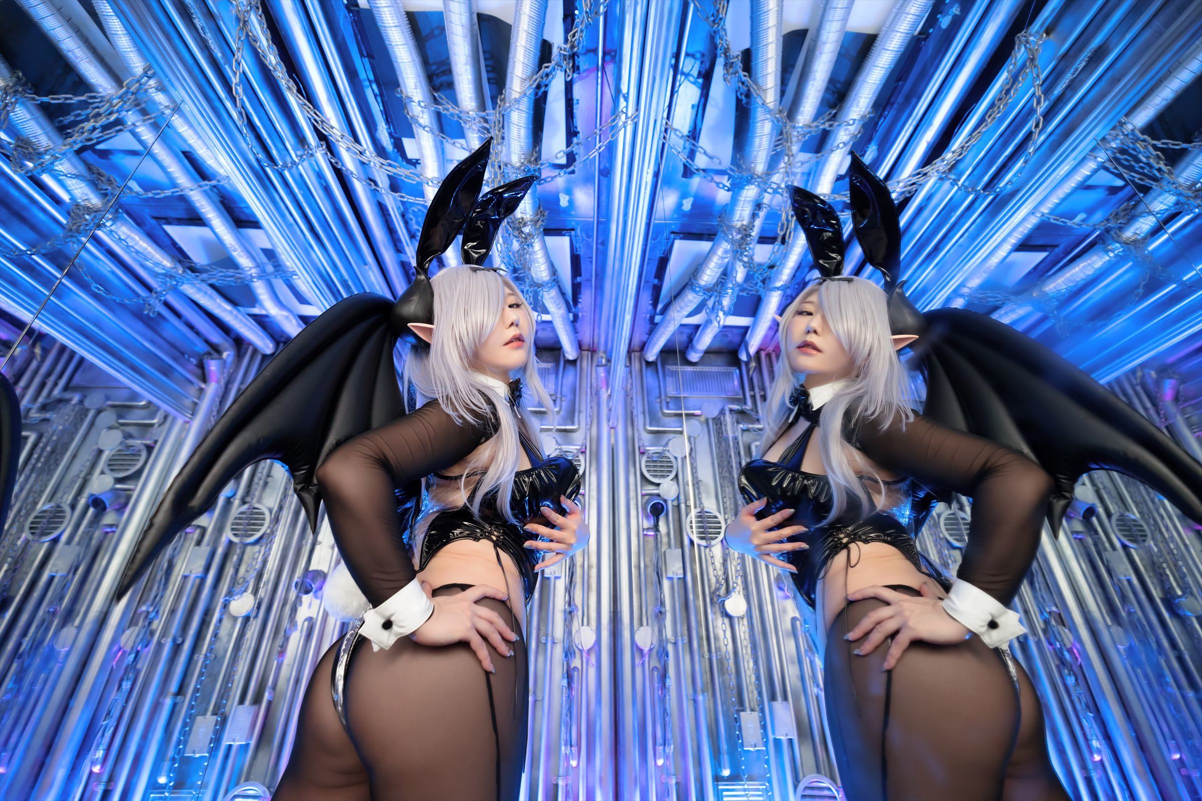 [Cosplay] [Shooting Star\'s (SAKU サク)] - SEE THROUGH BUNNY SUCCUBUS - 1