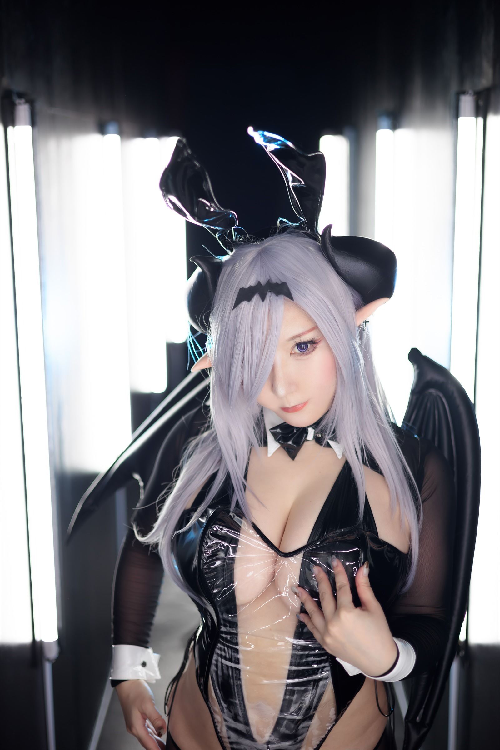 [Cosplay] [Shooting Star\'s (SAKU サク)] - SEE THROUGH BUNNY SUCCUBUS - 1