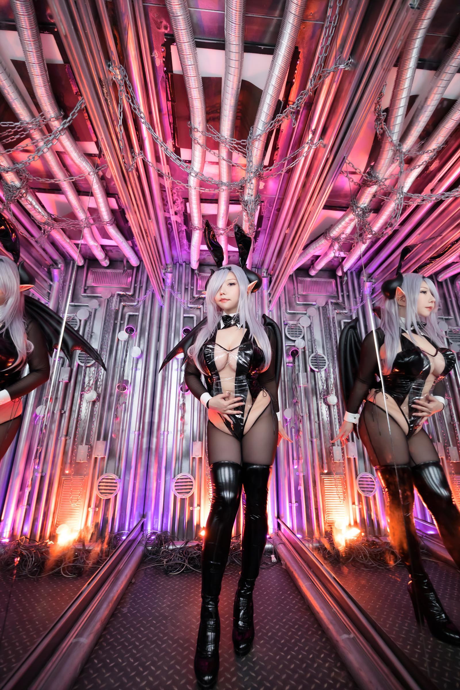 [Cosplay] [Shooting Star\'s (SAKU サク)] - SEE THROUGH BUNNY SUCCUBUS - 1