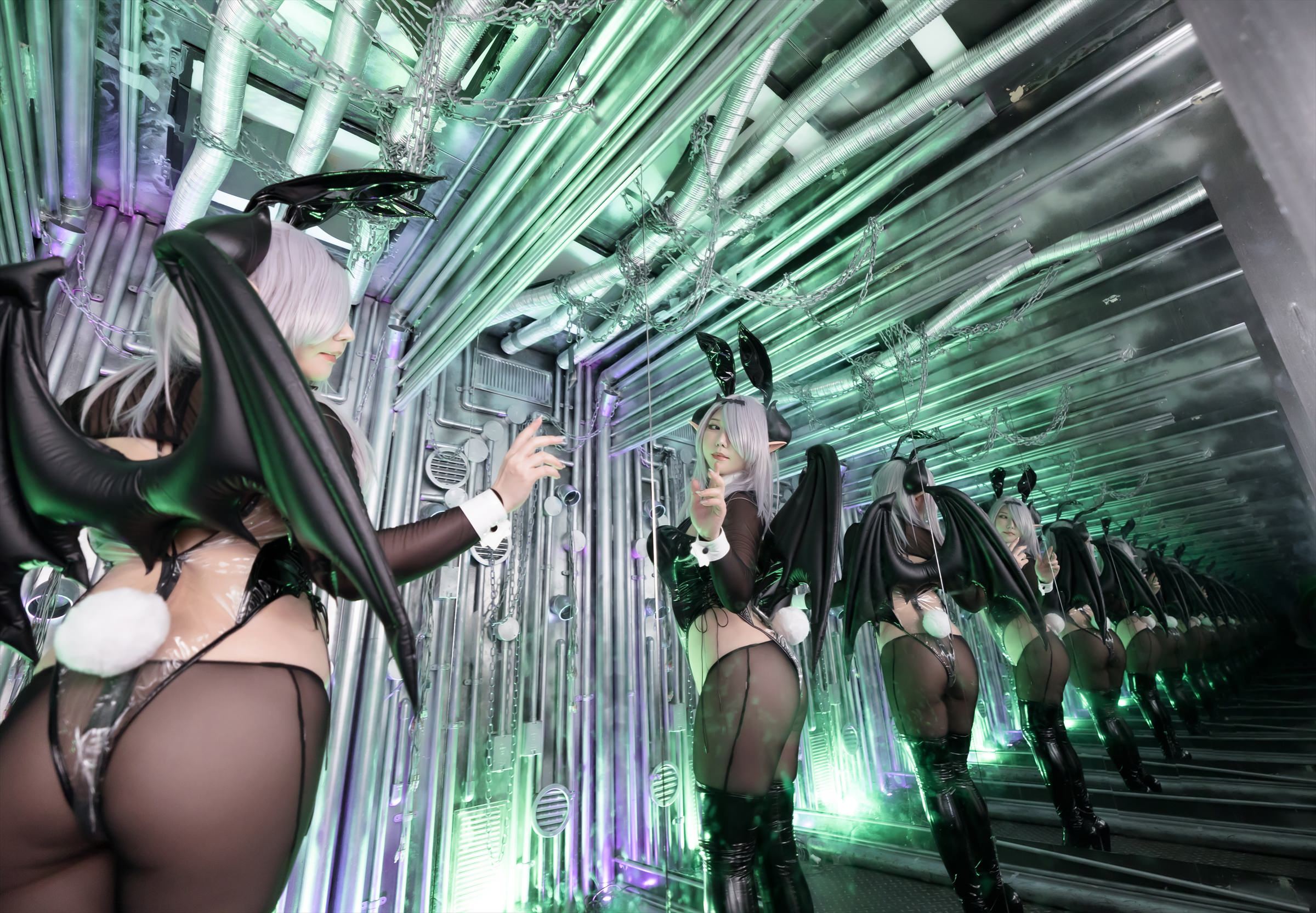 [Cosplay] [Shooting Star\'s (SAKU サク)] - SEE THROUGH BUNNY SUCCUBUS - 1