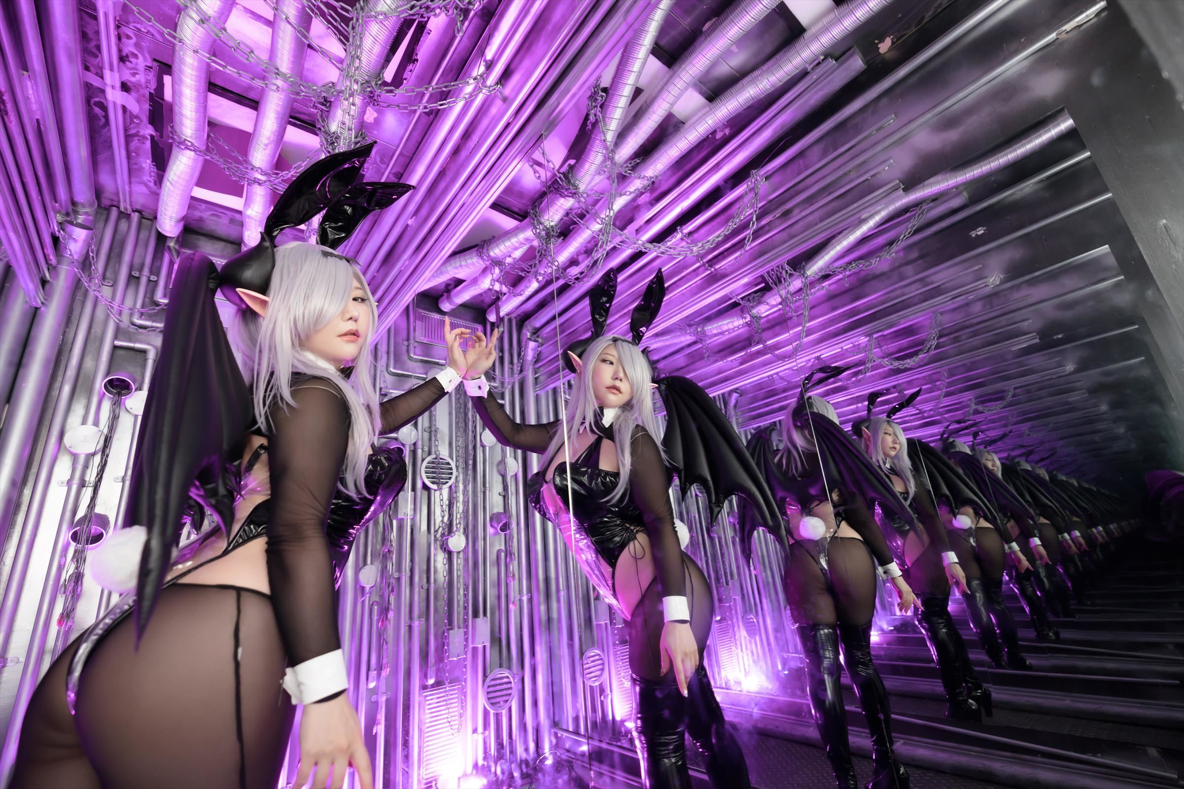 [Cosplay] [Shooting Star\'s (SAKU サク)] - SEE THROUGH BUNNY SUCCUBUS - 1