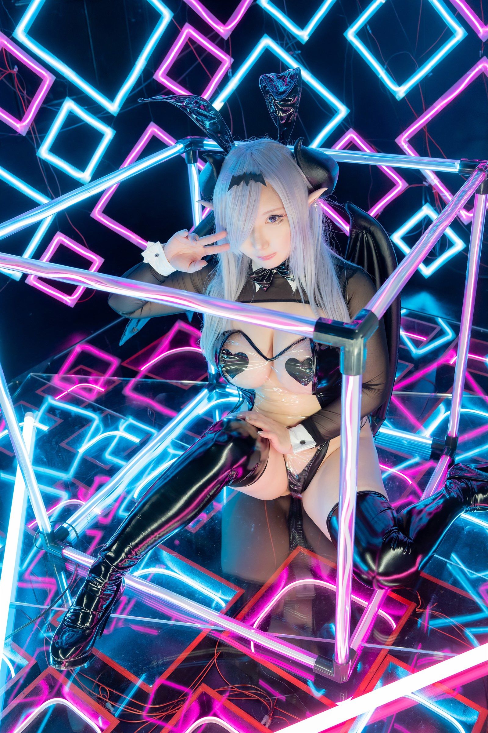 [Cosplay] [Shooting Star\'s (SAKU サク)] - SEE THROUGH BUNNY SUCCUBUS - 2