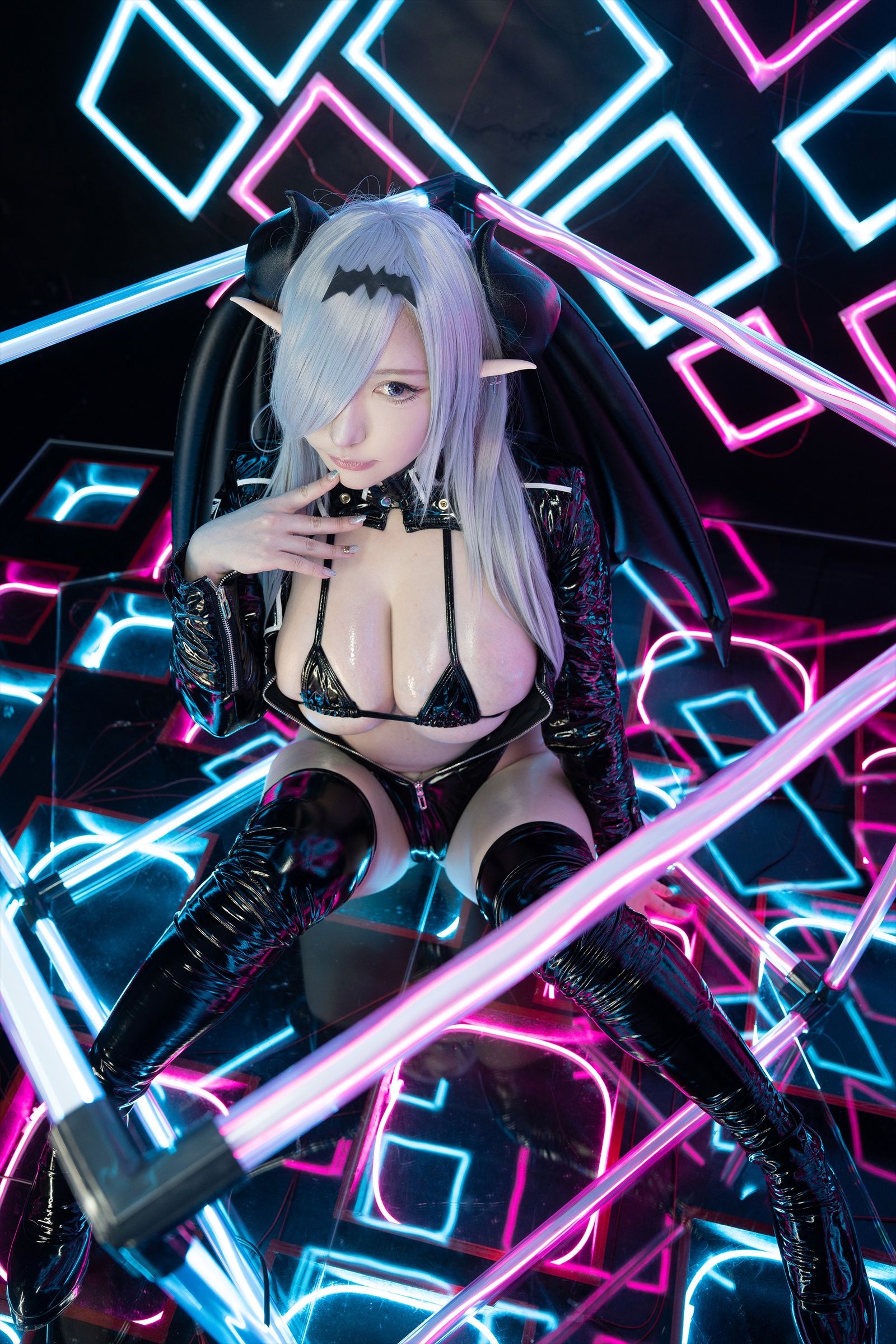 [Cosplay] [Shooting Star\'s (SAKU サク)] - SEE THROUGH BUNNY SUCCUBUS - 2