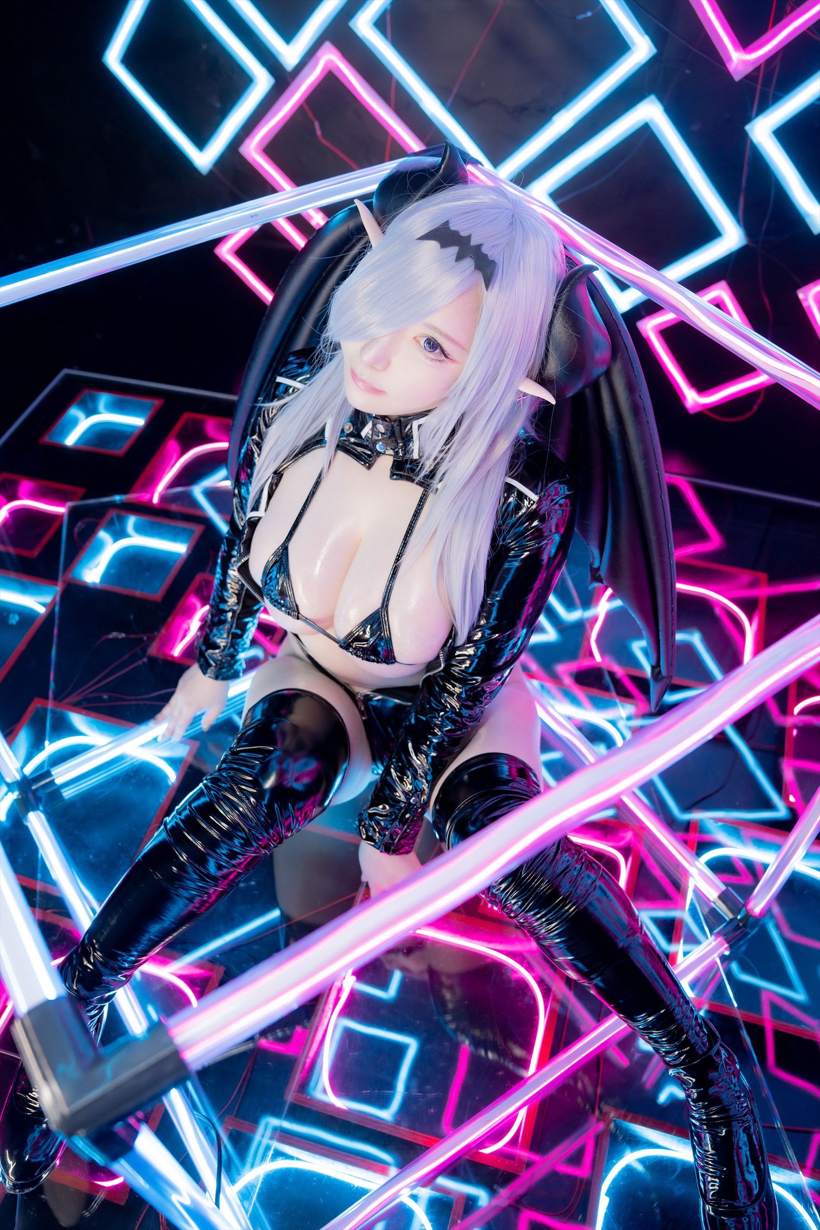 [Cosplay] [Shooting Star\'s (SAKU サク)] - SEE THROUGH BUNNY SUCCUBUS - 2