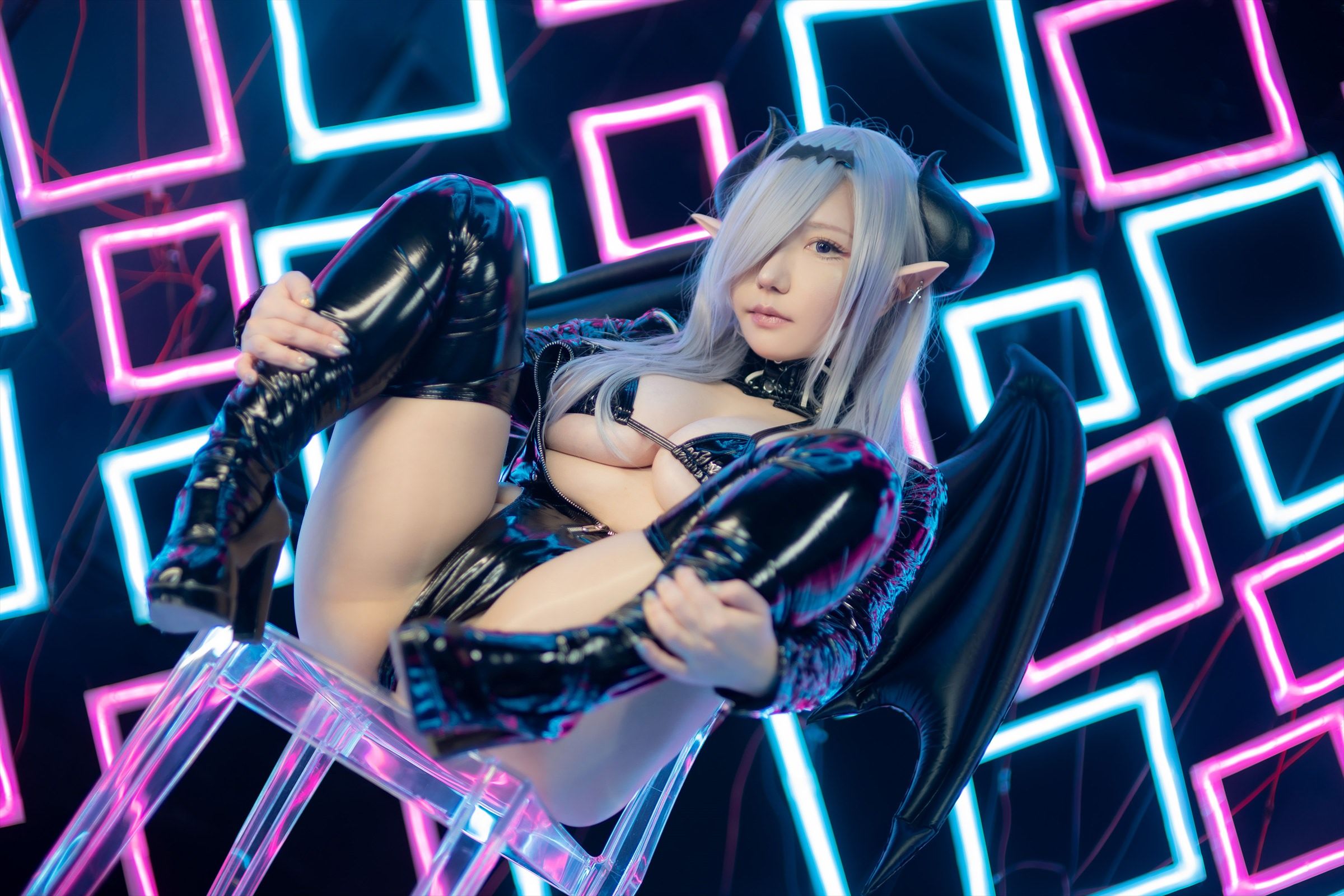 [Cosplay] [Shooting Star\'s (SAKU サク)] - SEE THROUGH BUNNY SUCCUBUS - 2