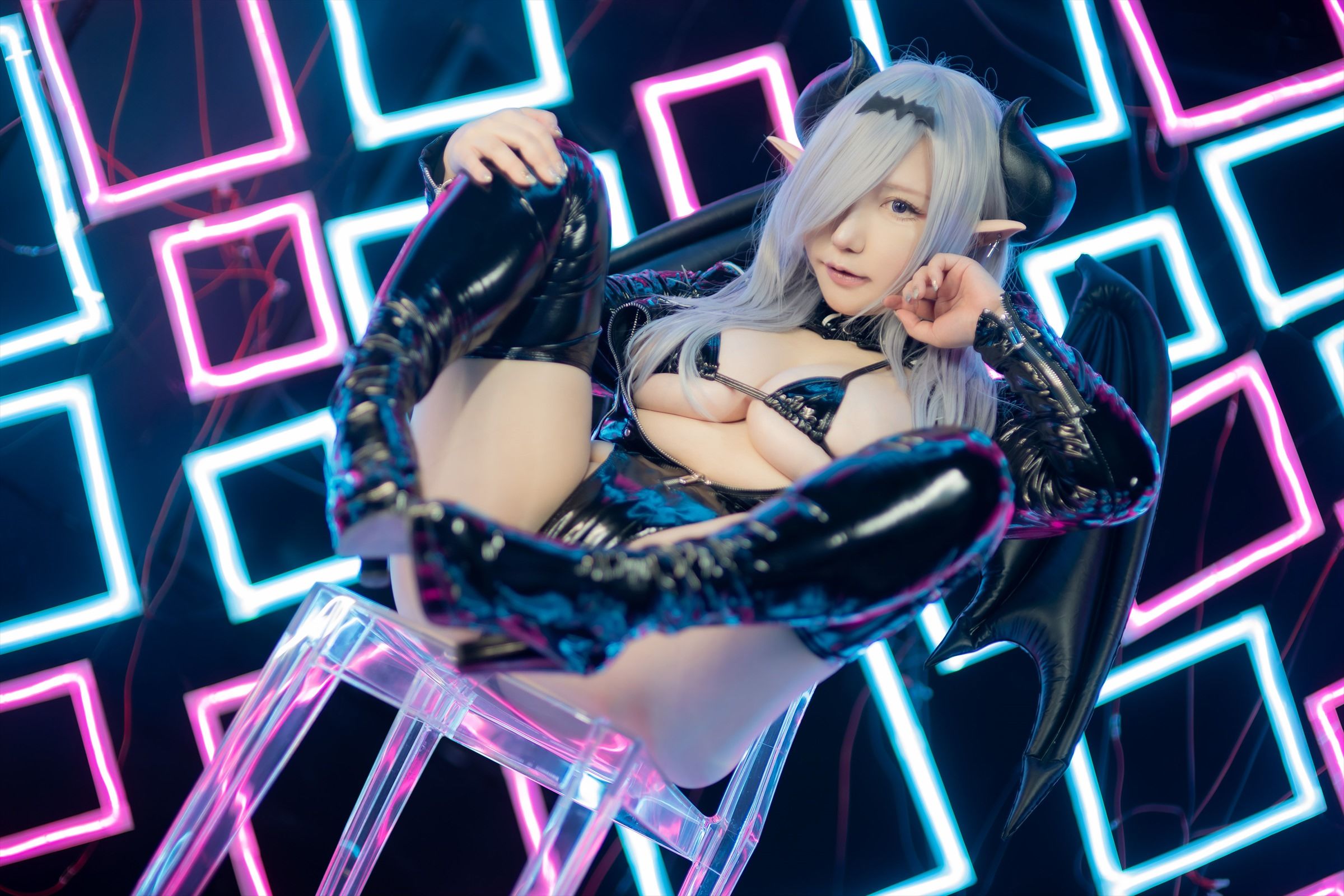 [Cosplay] [Shooting Star\'s (SAKU サク)] - SEE THROUGH BUNNY SUCCUBUS - 2